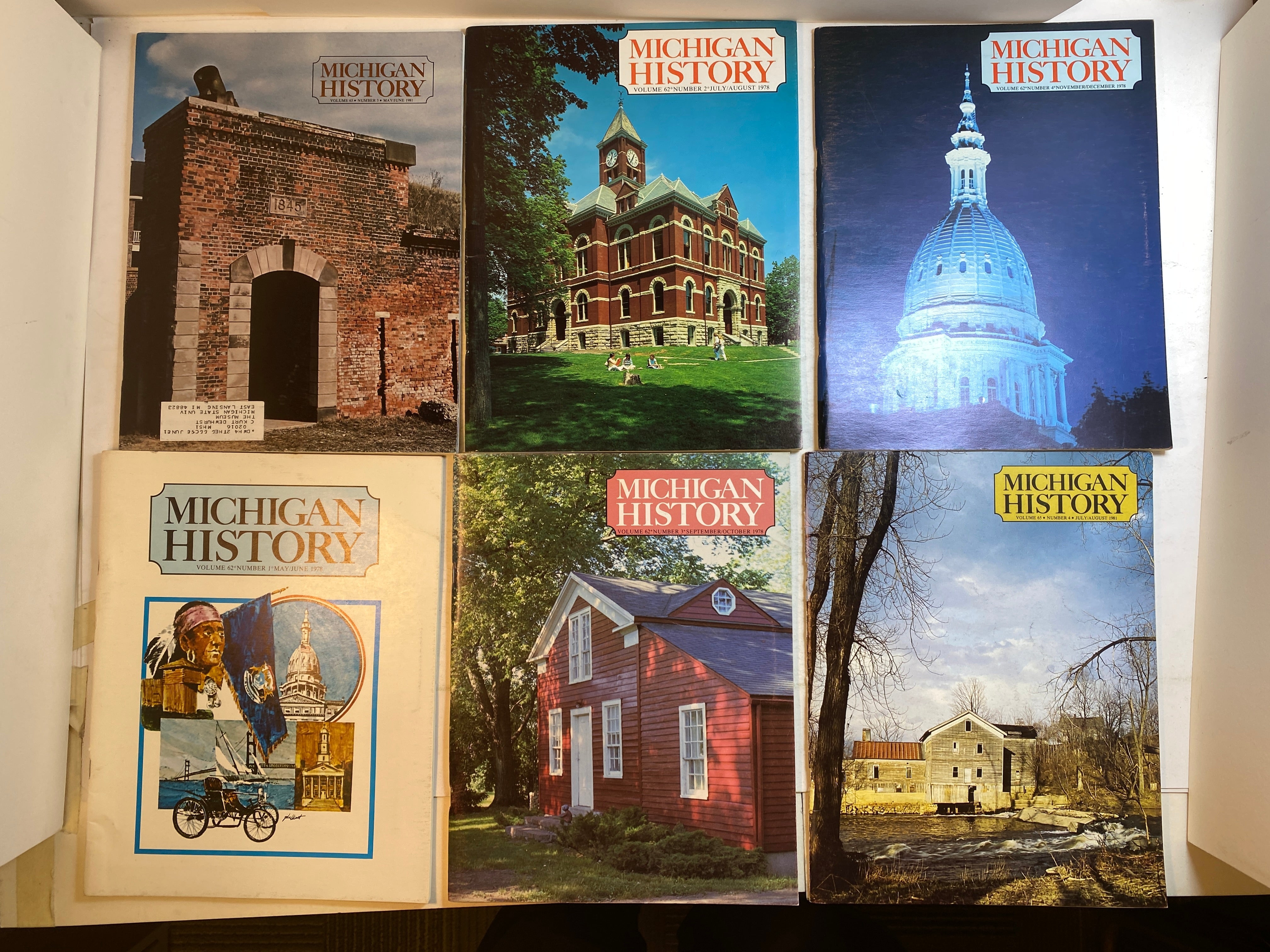 Lot of 16 Michigan History Magazines 1978-1981