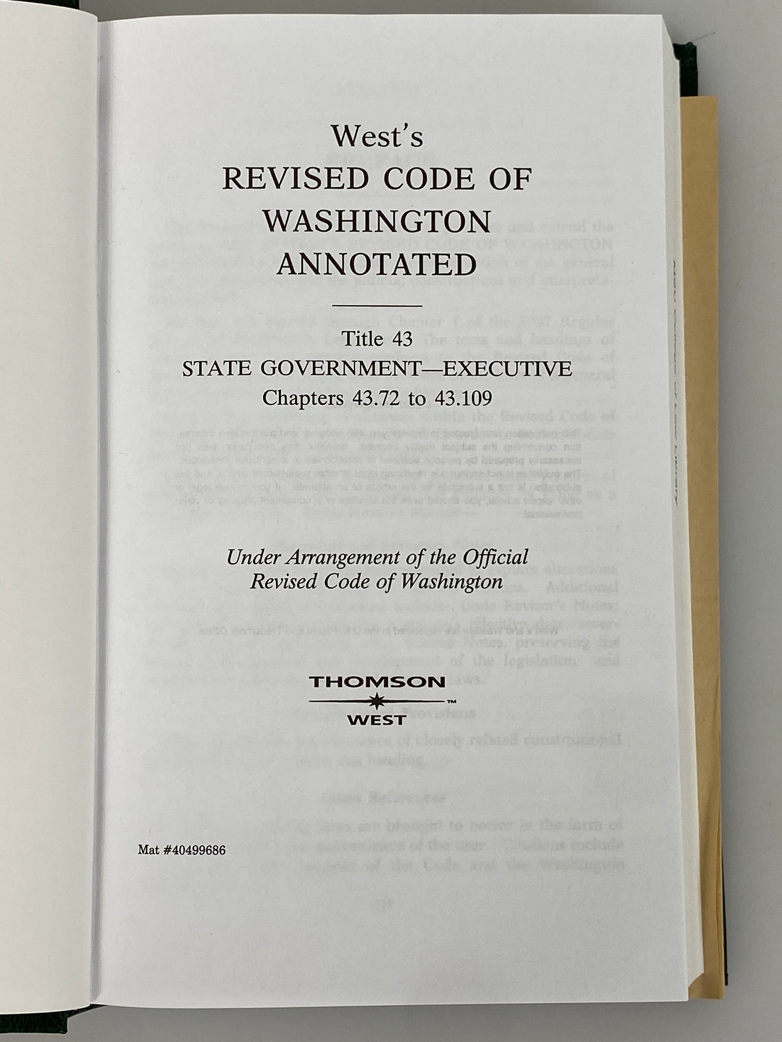 Lot of 16 West's Revised Code of Washington Annotated 2007-2014 HC