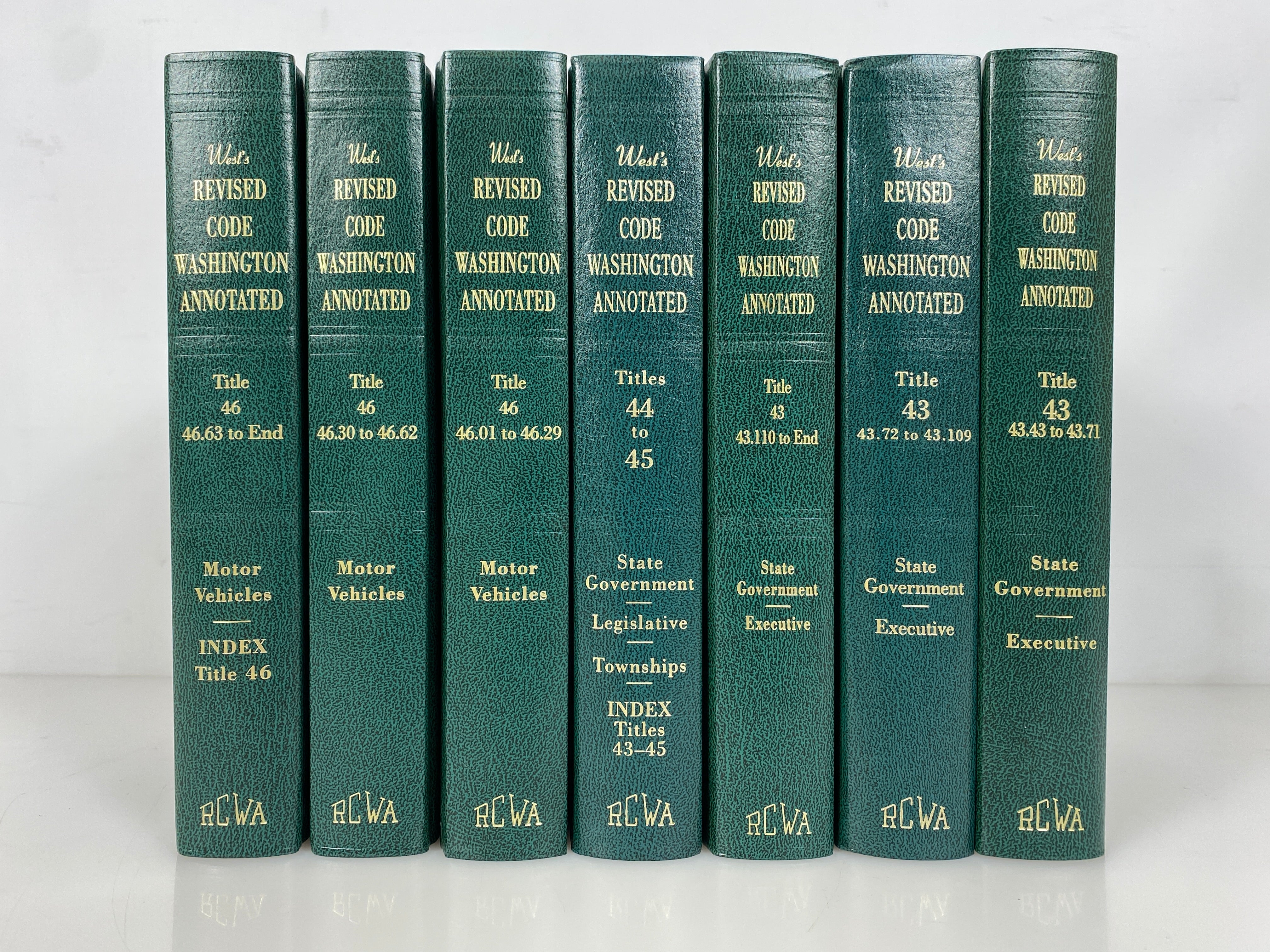 Lot of 16 West's Revised Code of Washington Annotated 2007-2014 HC