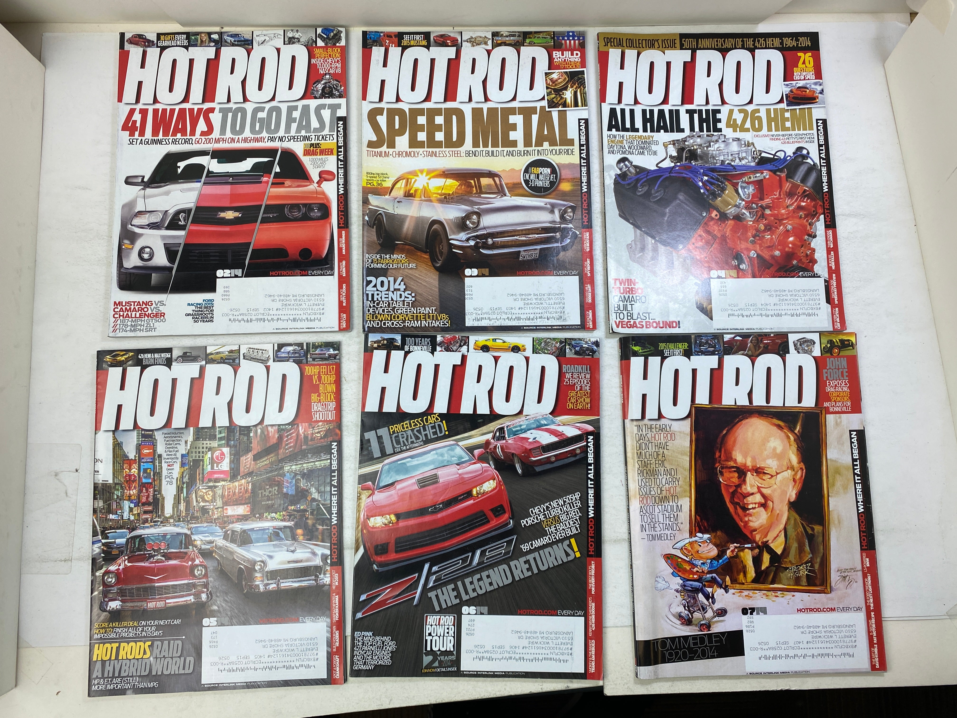 Lot of 17 Hot Rod Magazines 2013-2014