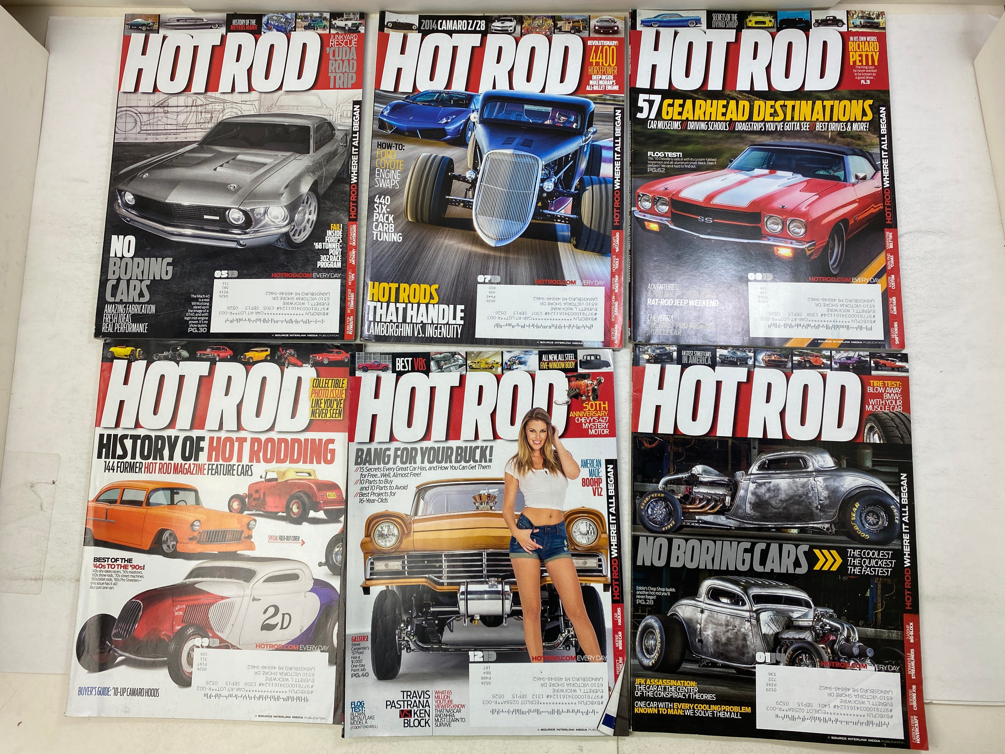 Lot of 17 Hot Rod Magazines 2013-2014