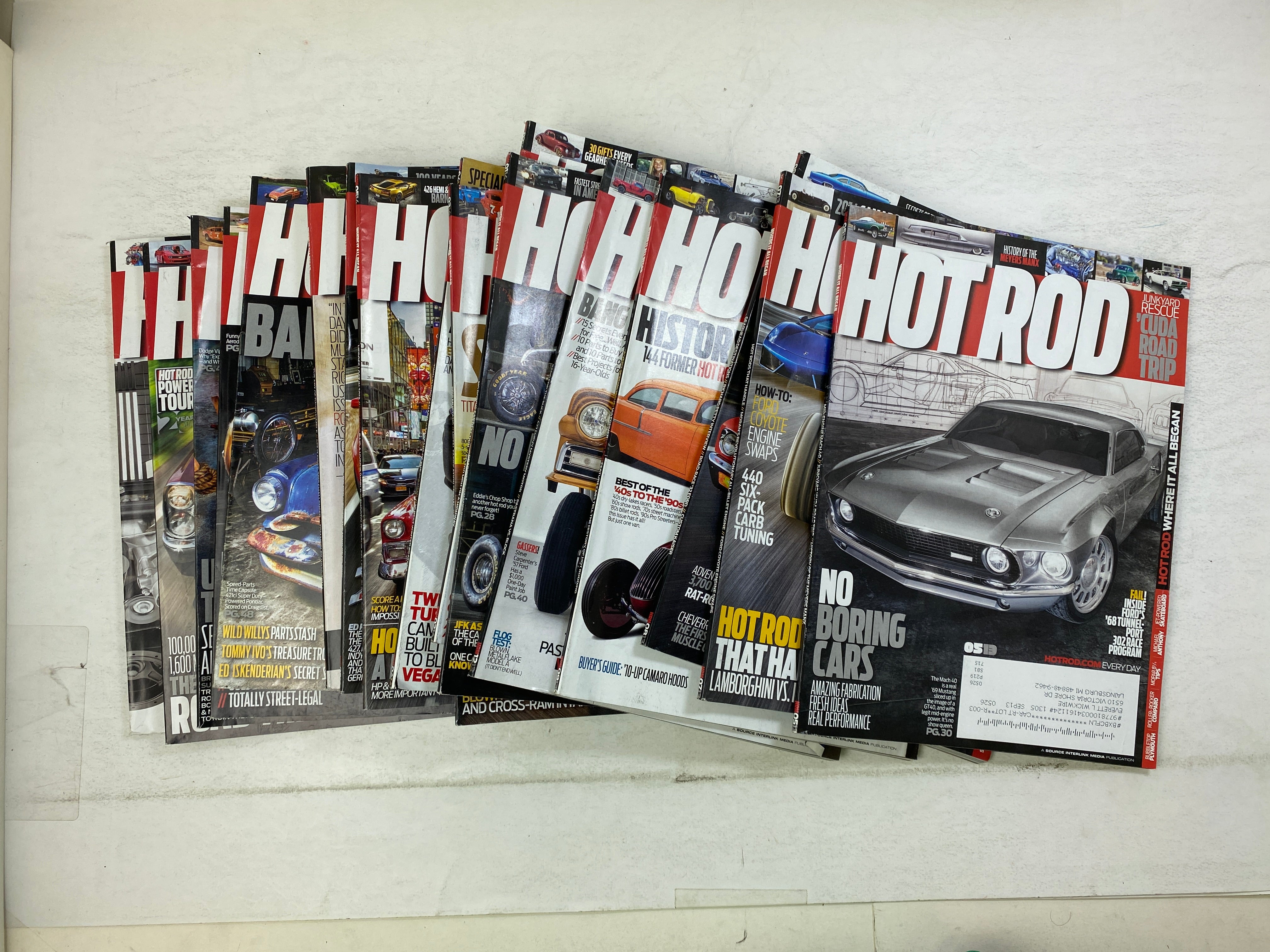 Lot of 17 Hot Rod Magazines 2013-2014