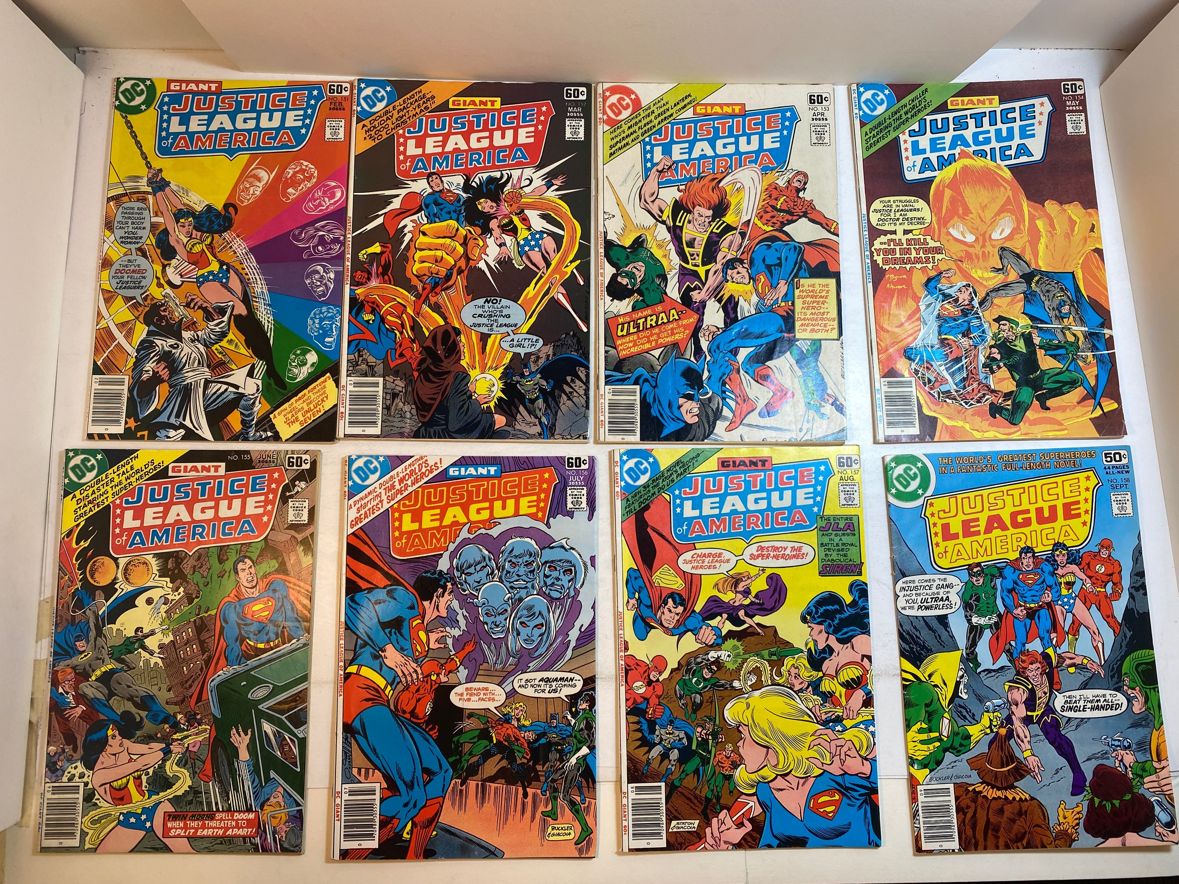 Lot of 17 Justice League of America DC Comics 151-170 1978-1979