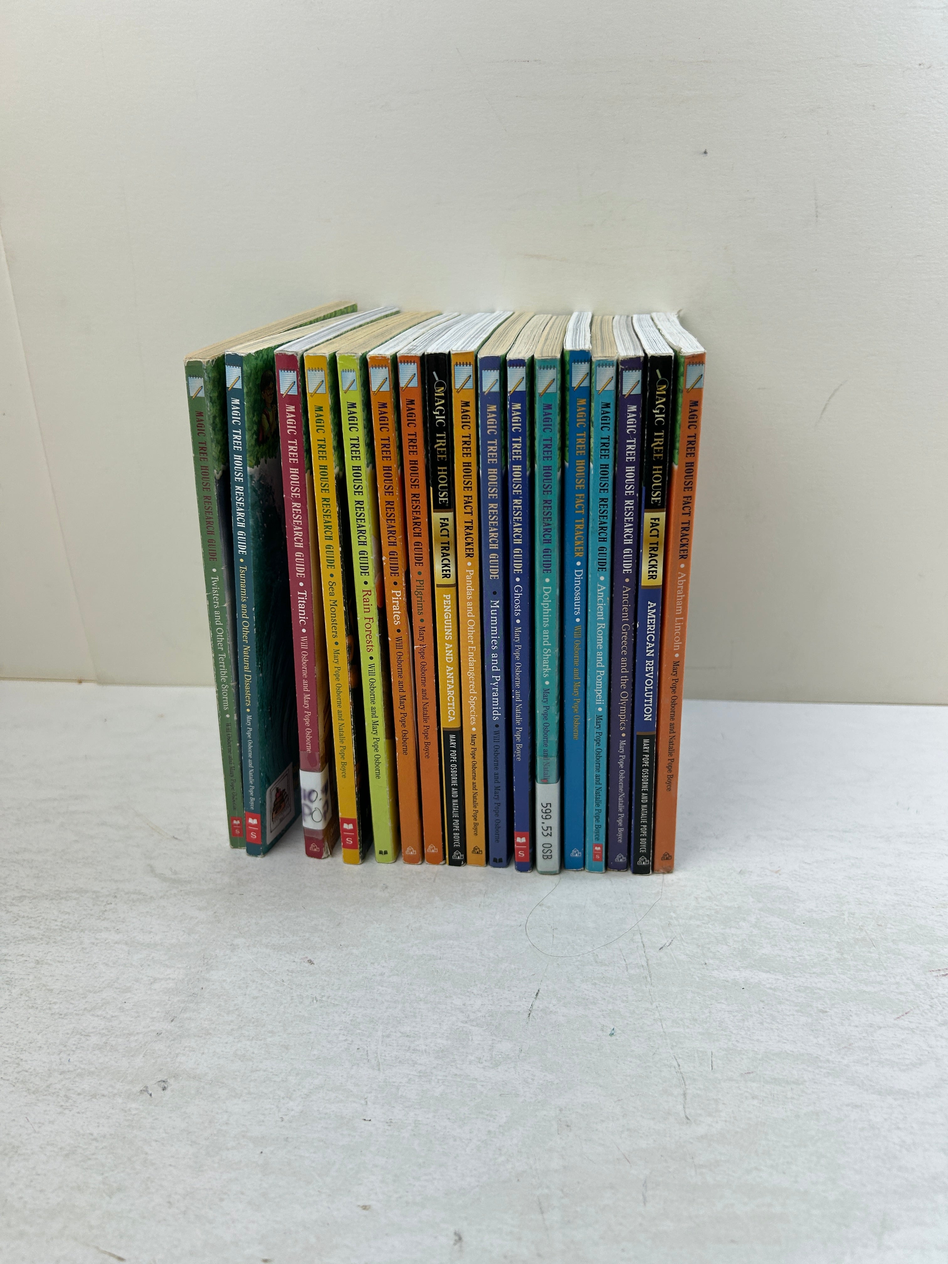 Lot of 17 Magic Tree House Research Guides & Fact Trackers by MP Osborne SC