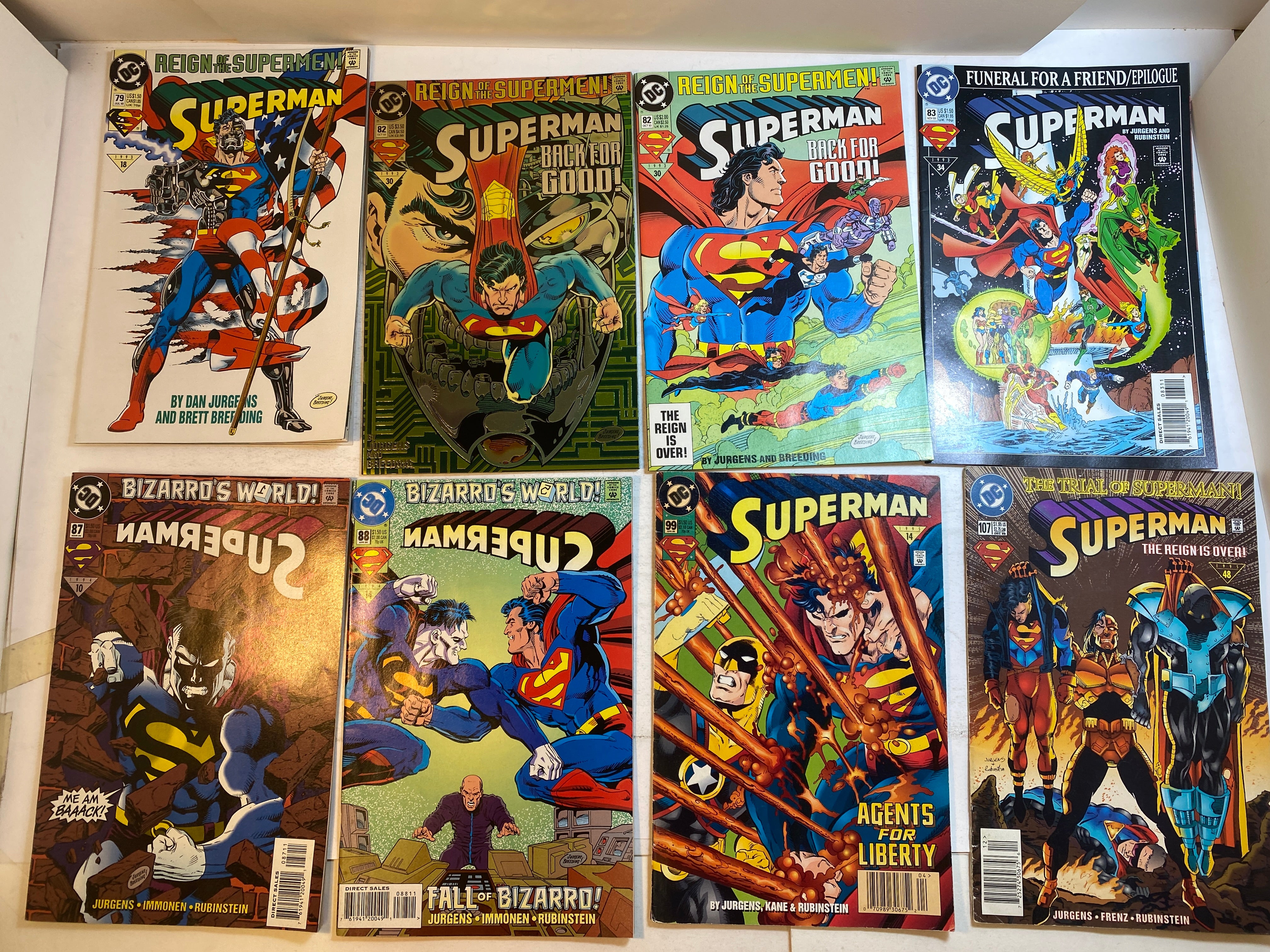 Lot of 17 Superman DC Comics 1991-1994