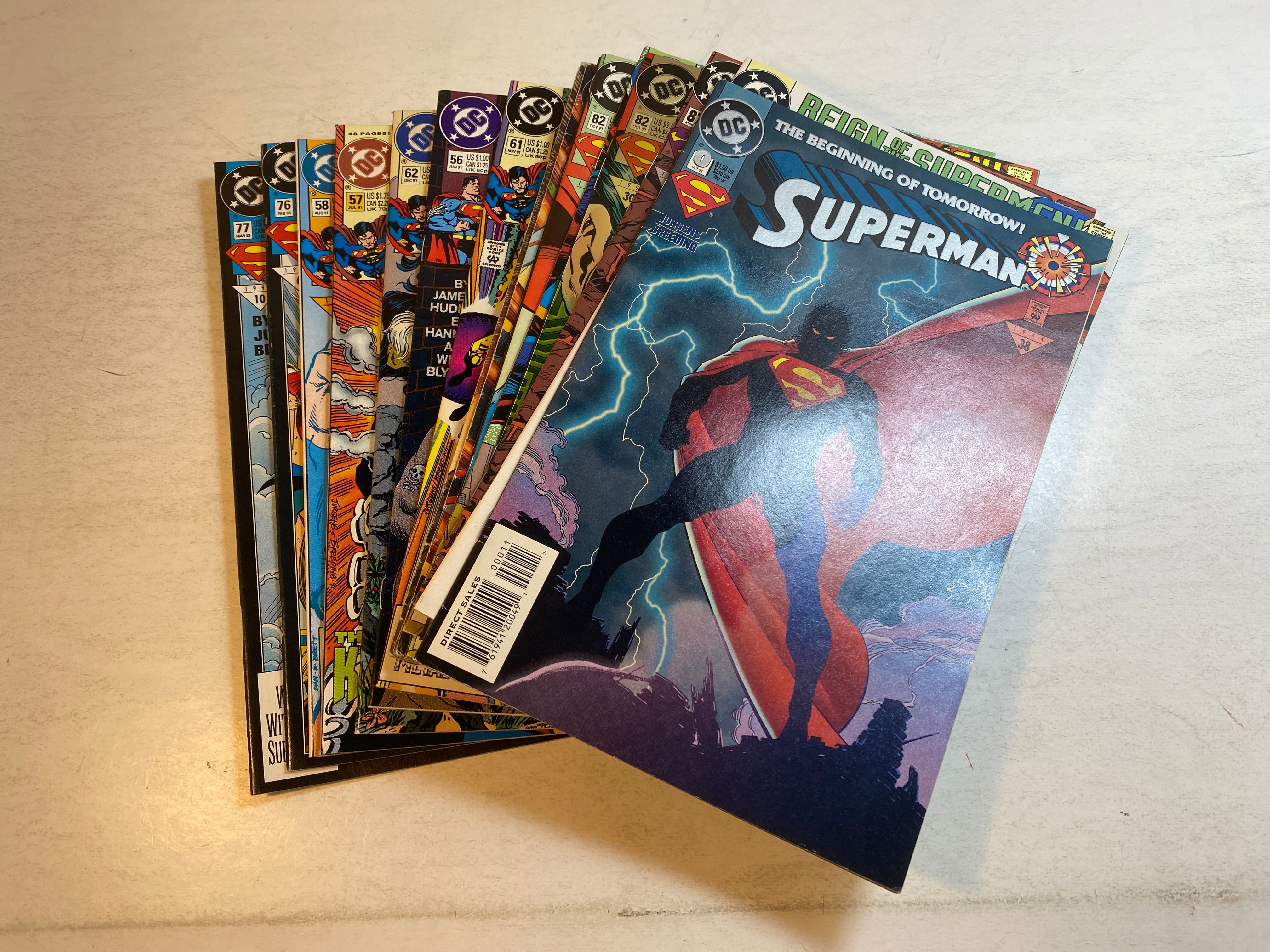 Lot of 17 Superman DC Comics 1991-1994