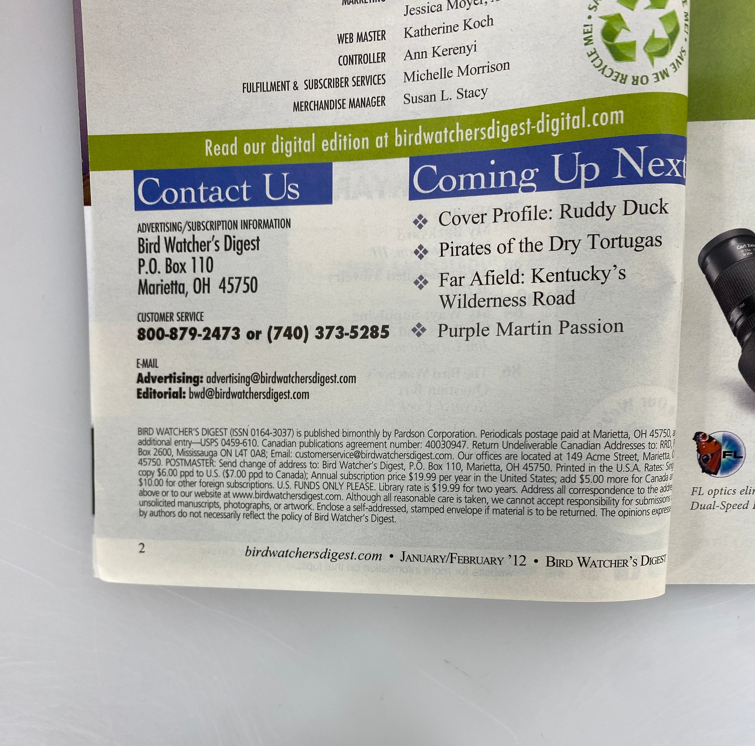 Lot of 18: Bird Watcher's Digest 2012-2014