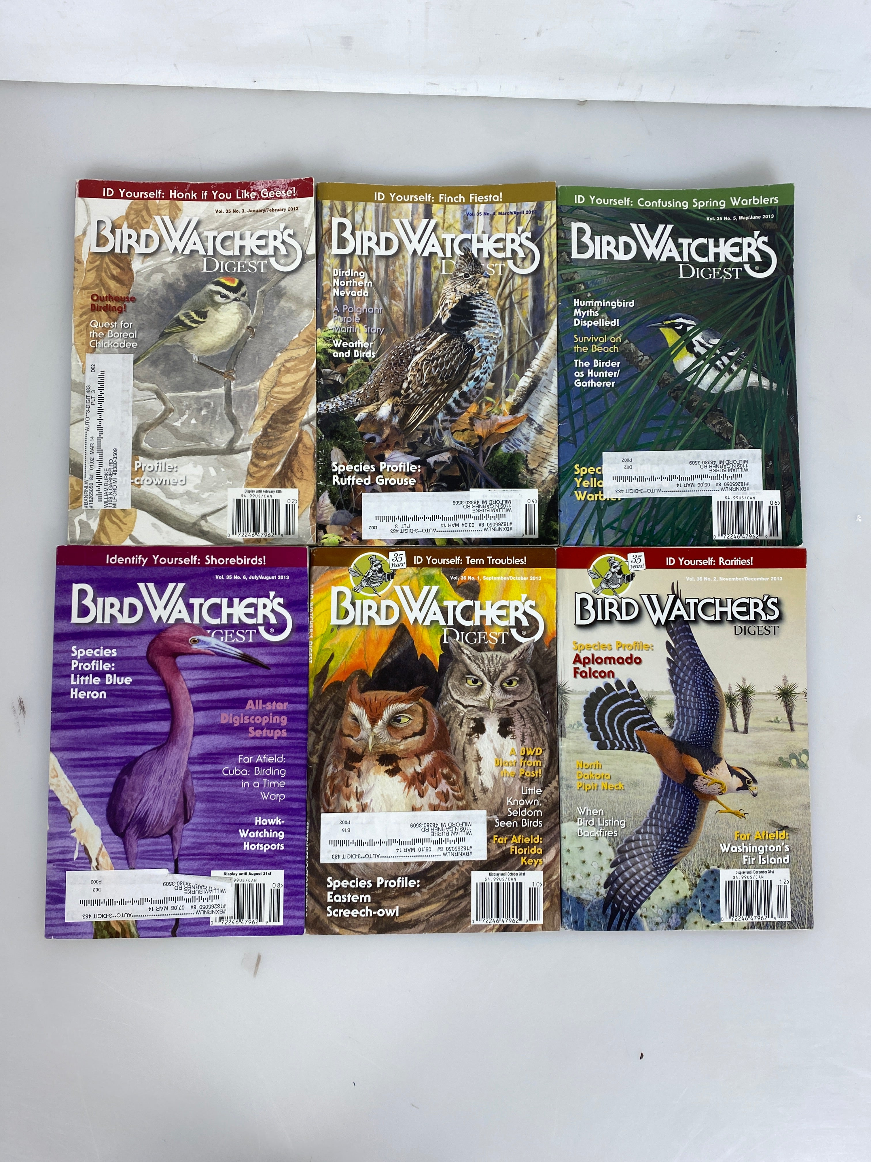 Lot of 18: Bird Watcher's Digest 2012-2014