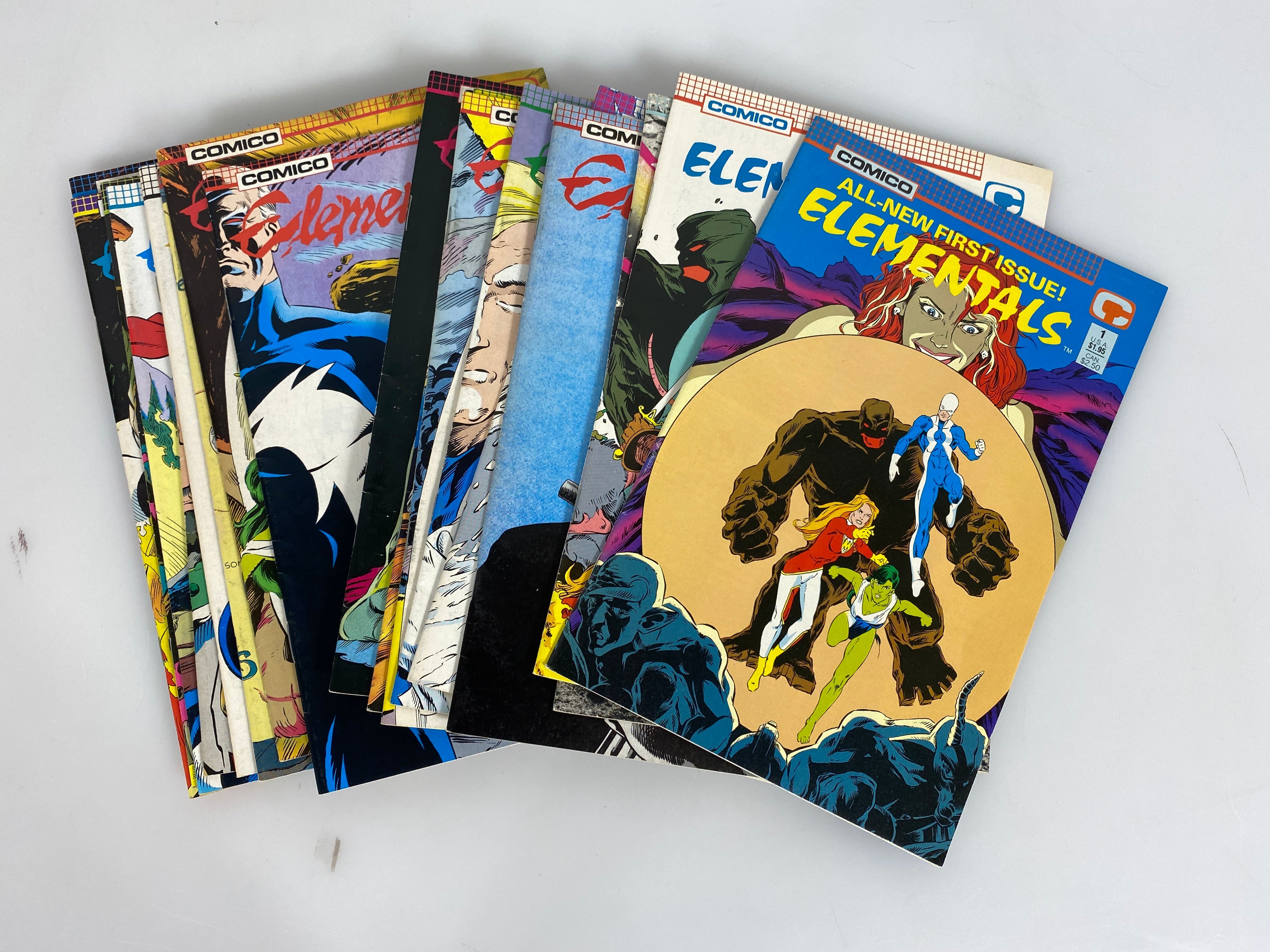 Lot of 18 Elementals Comico Comics 1987-1989