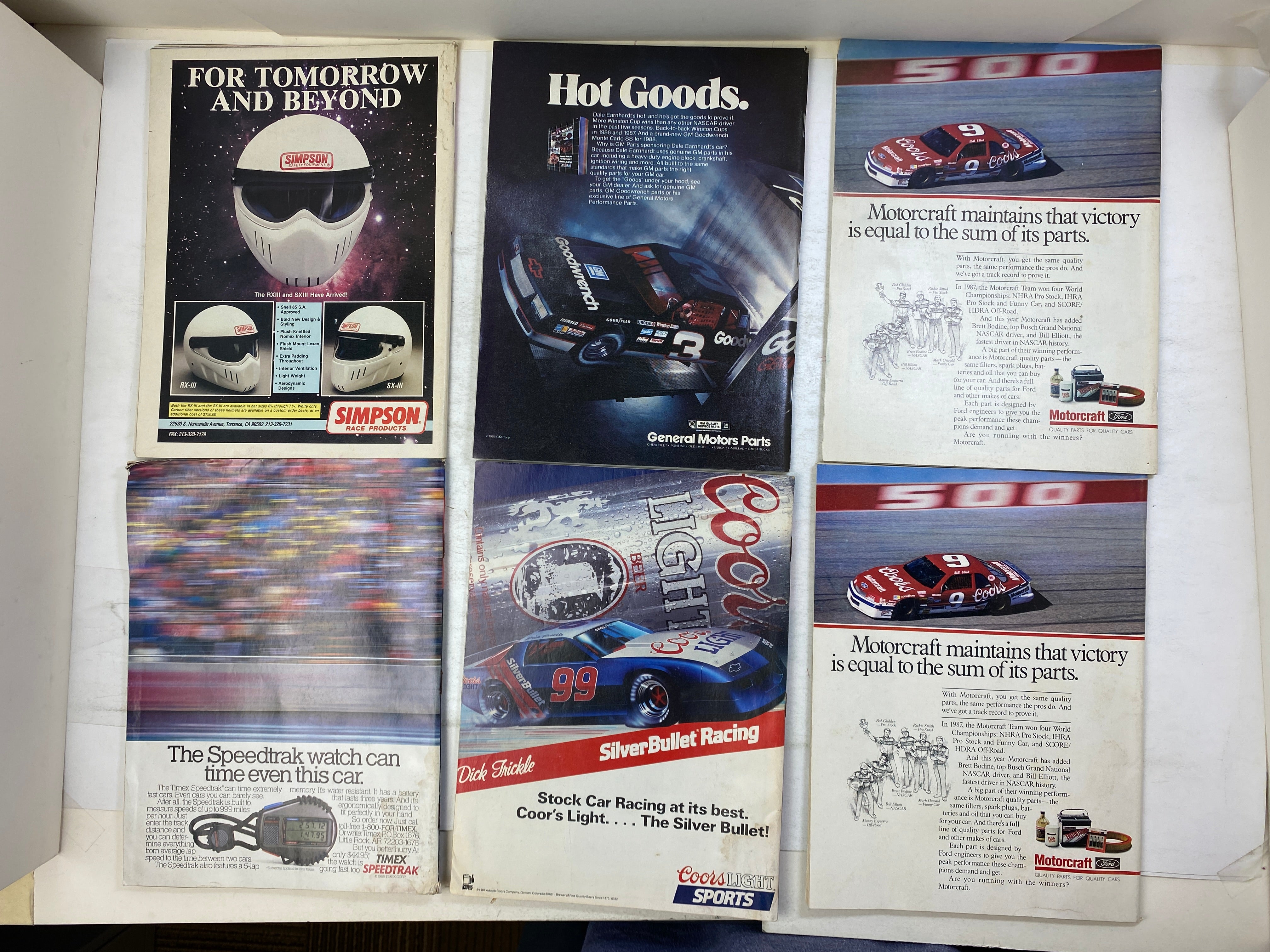 Lot of 18 Stock Car Racing Magazine 1987-1988