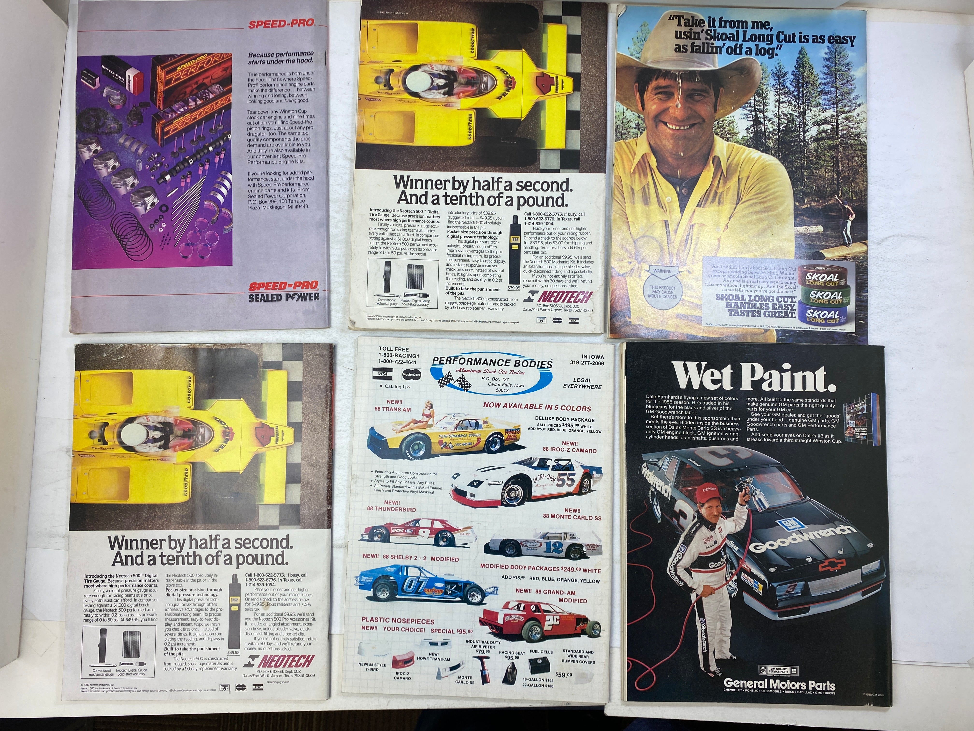 Lot of 18 Stock Car Racing Magazine 1987-1988