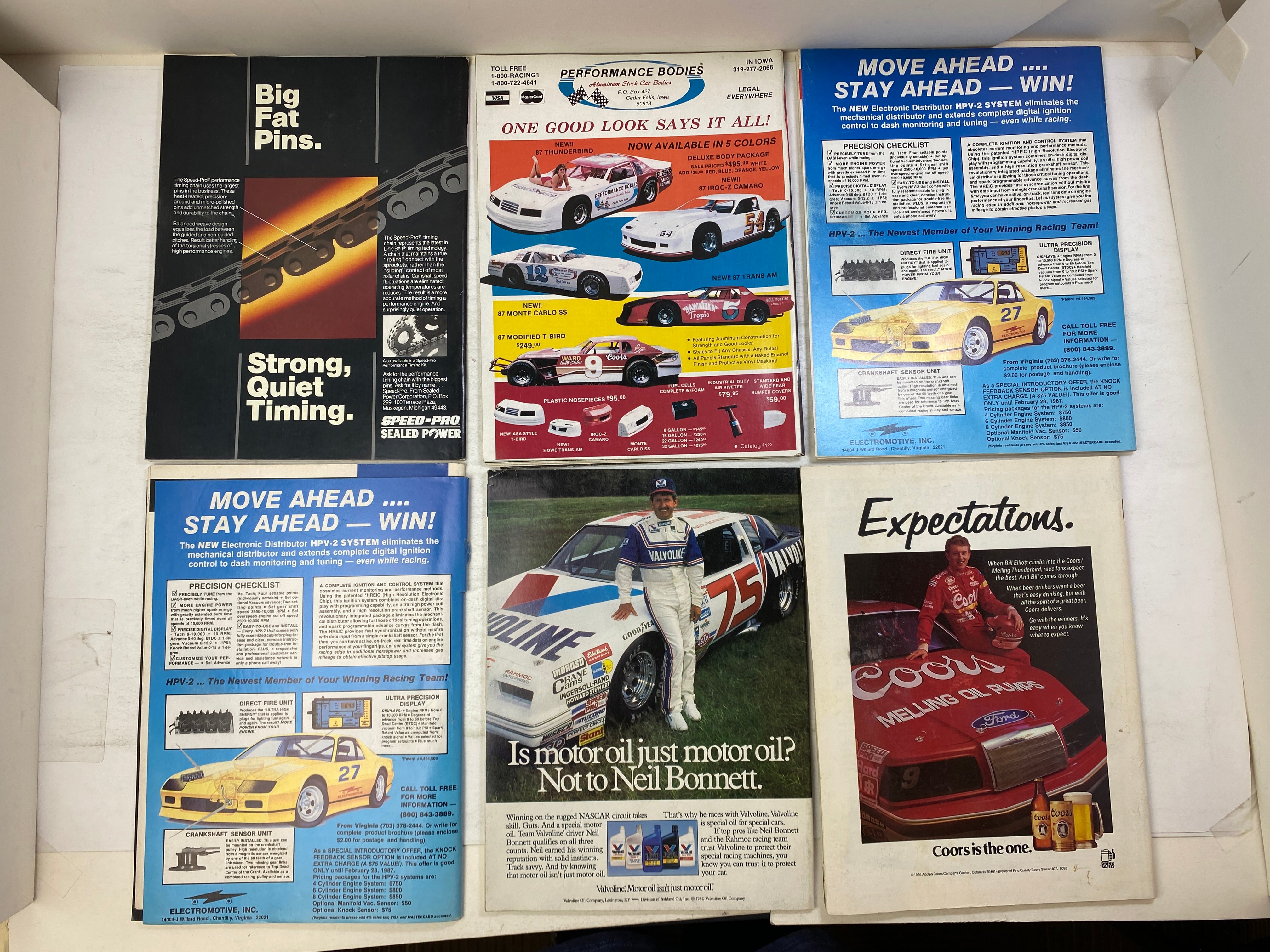 Lot of 18 Stock Car Racing Magazine 1987-1988