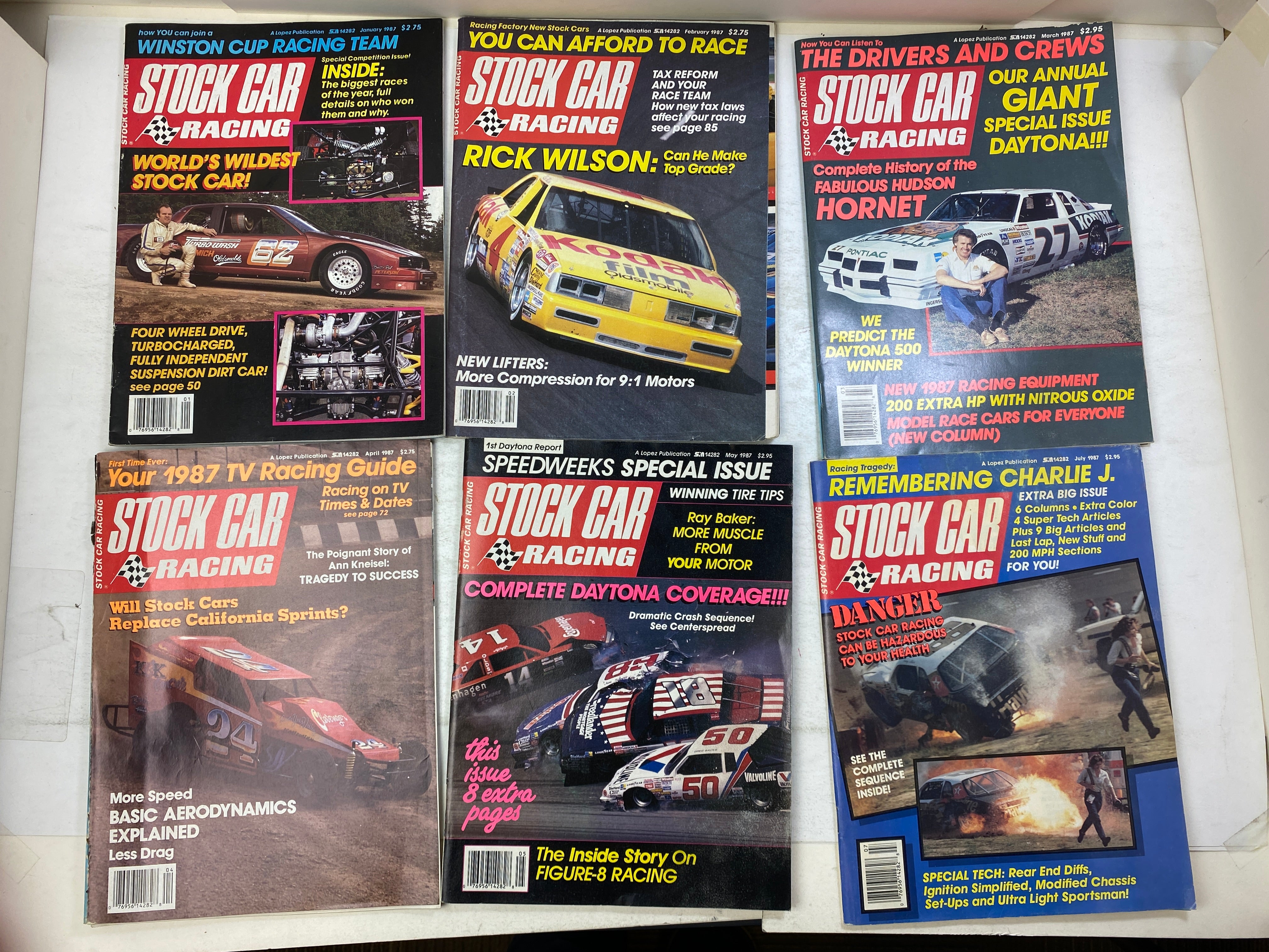 Lot of 18 Stock Car Racing Magazine 1987-1988