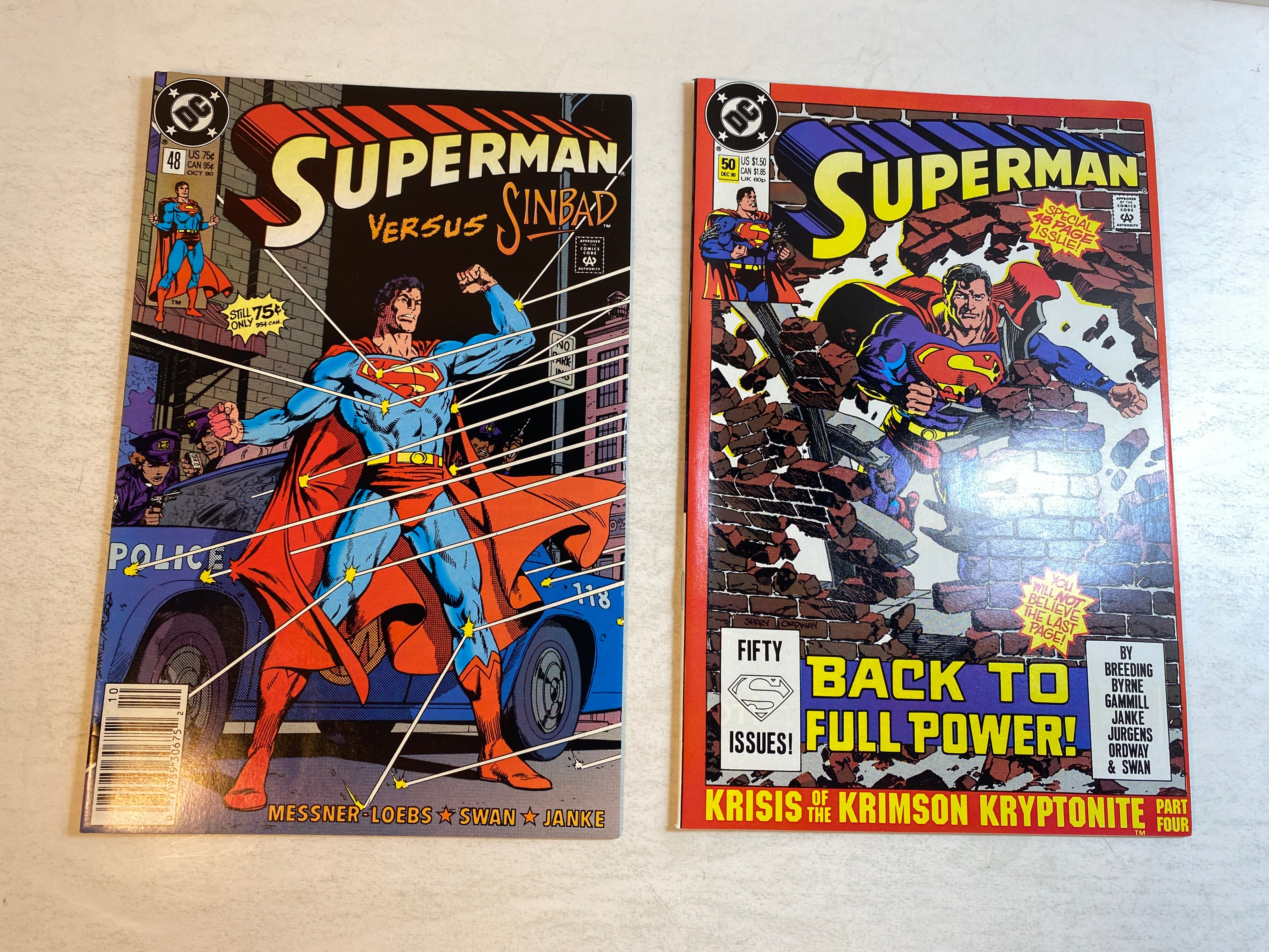 Lot of 18 Superman DC Comics 1987-1990