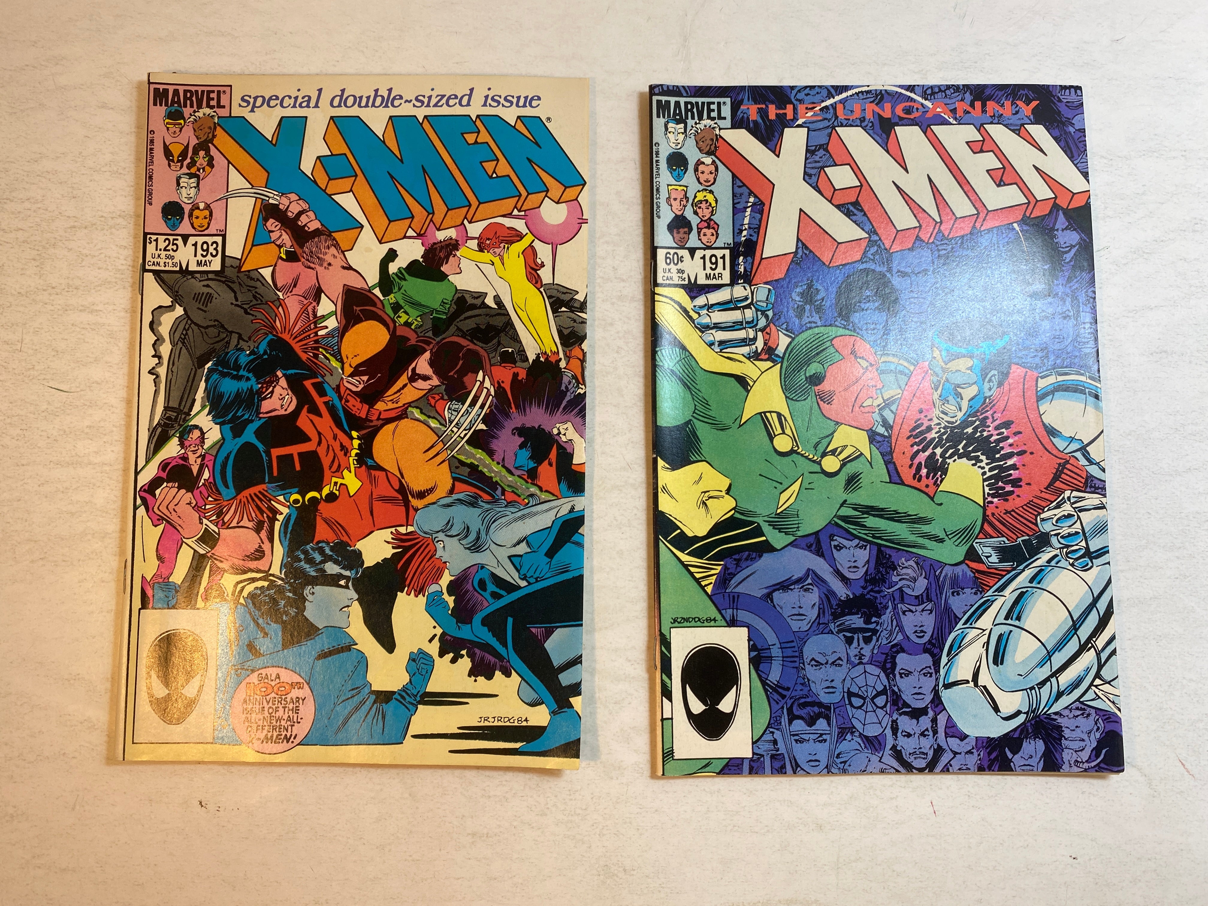 Lot of 18 Uncanny X-Man Marvel Comics 1983-1985