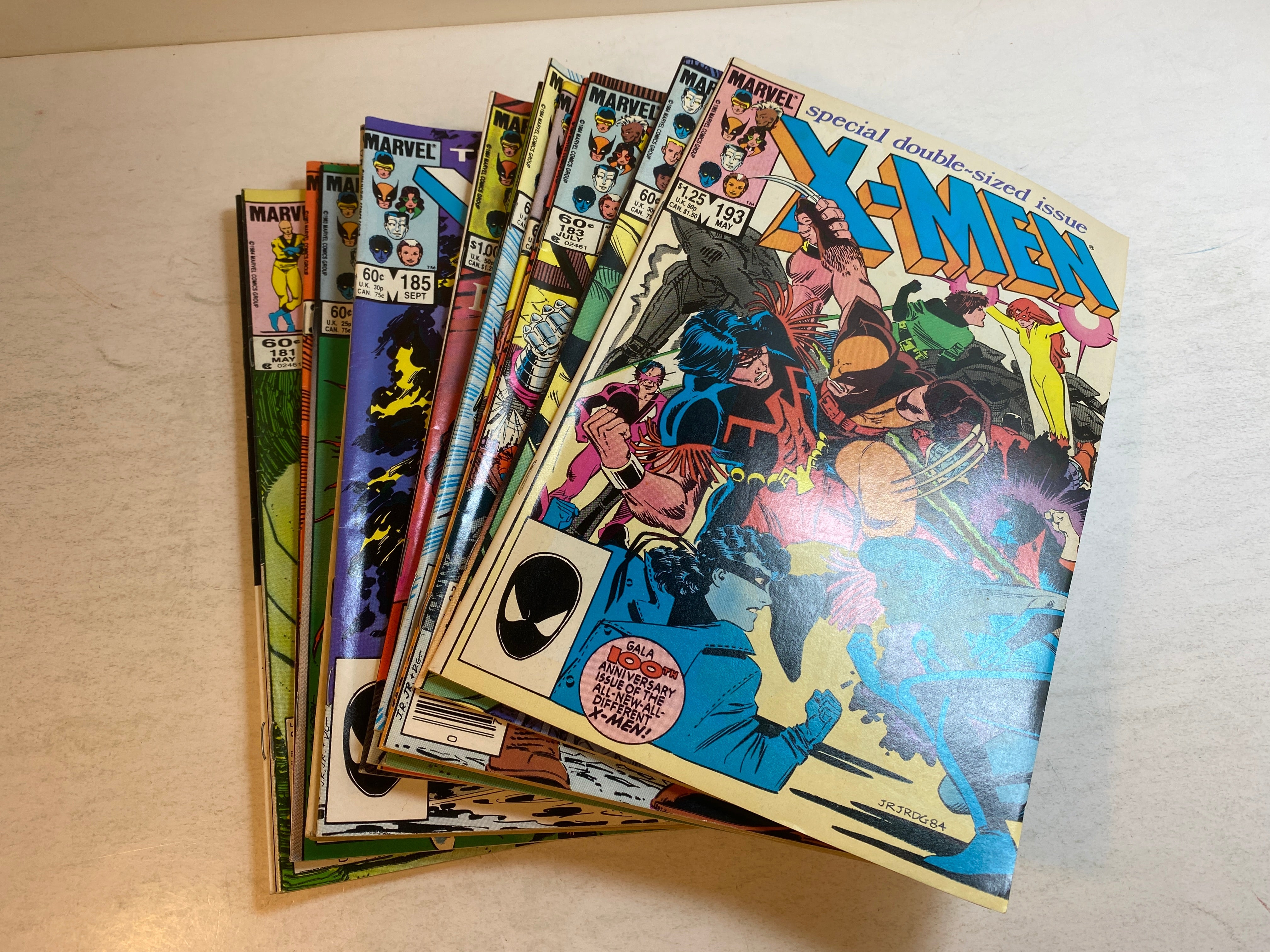 Lot of 18 Uncanny X-Man Marvel Comics 1983-1985