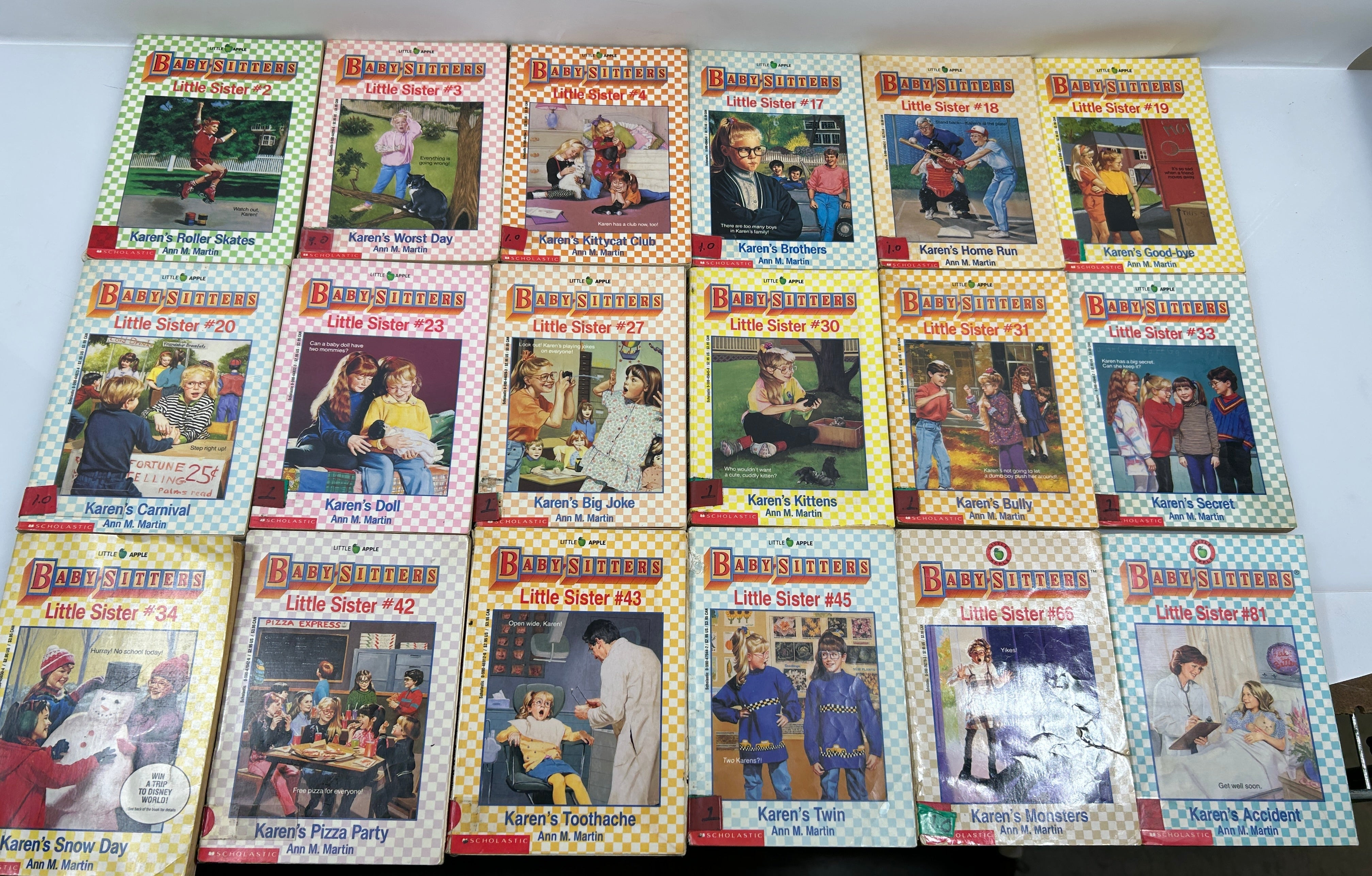 Lot of 18: Vintage Babysitters Little Sister Classroom Lib Paperbacks 1988-97 SC