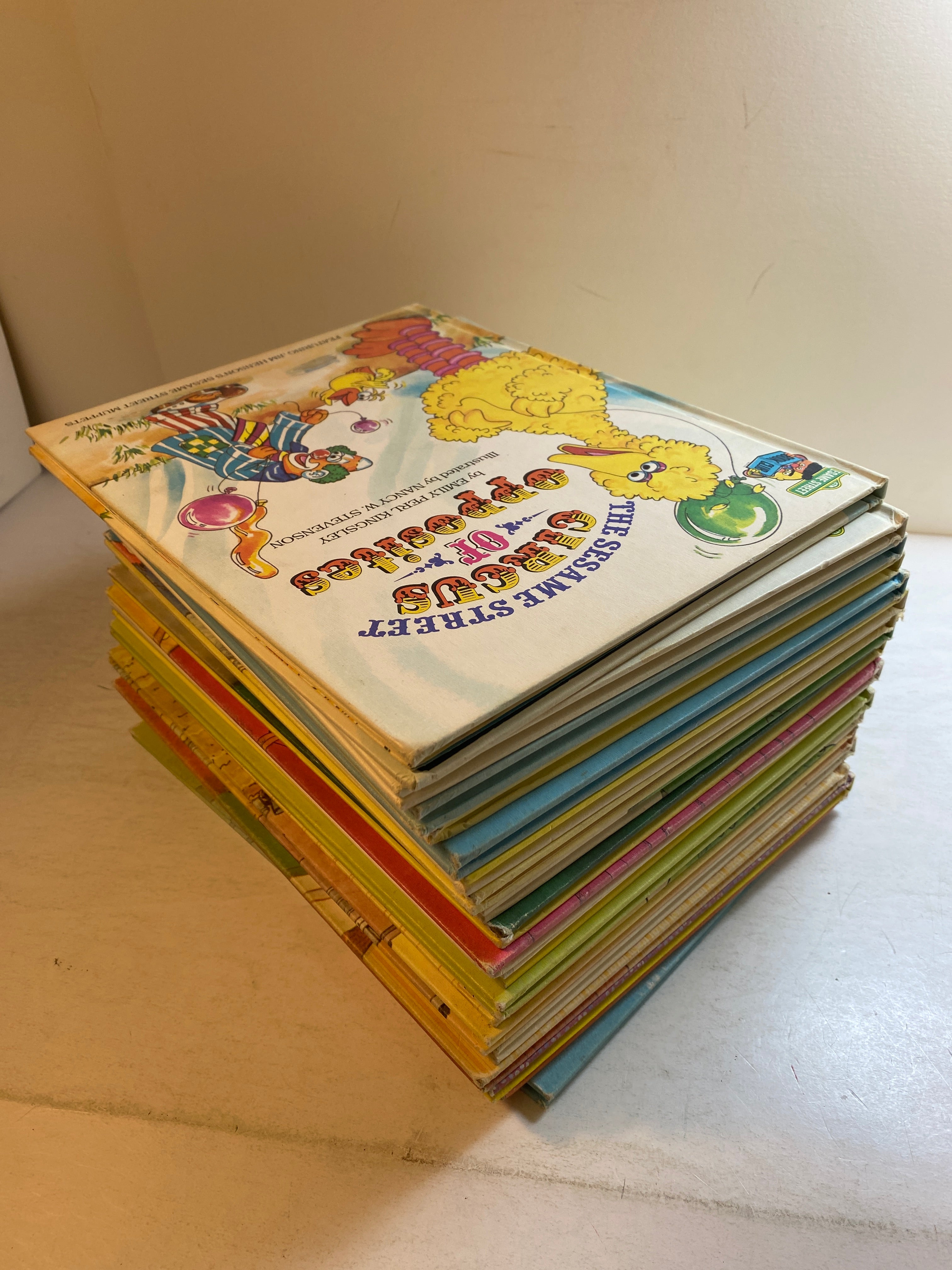 Lot of 19 Sesame Street Book Club Children's Books 1980-1987