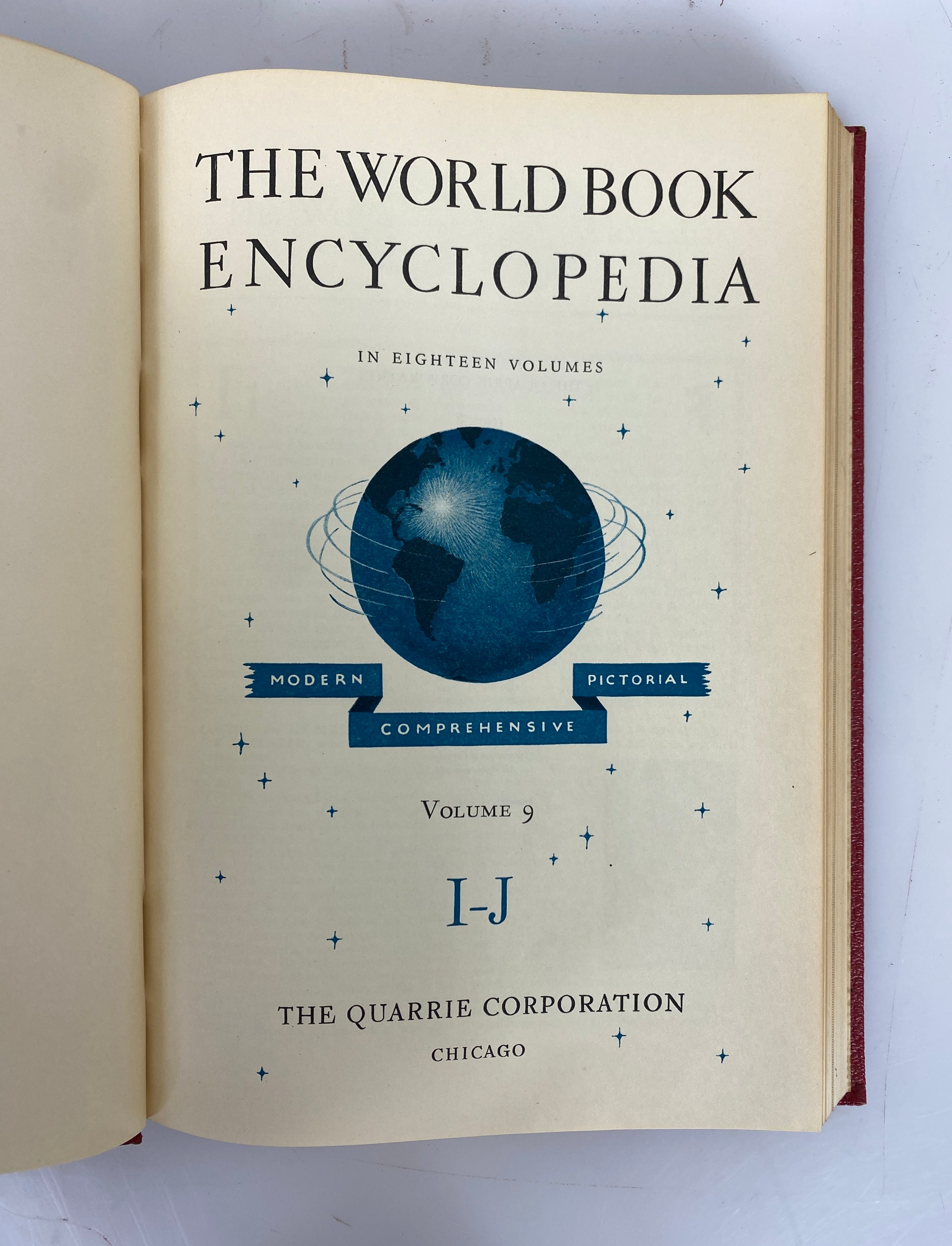 Lot of 19 The World Book Encyclopedia 1944 HC