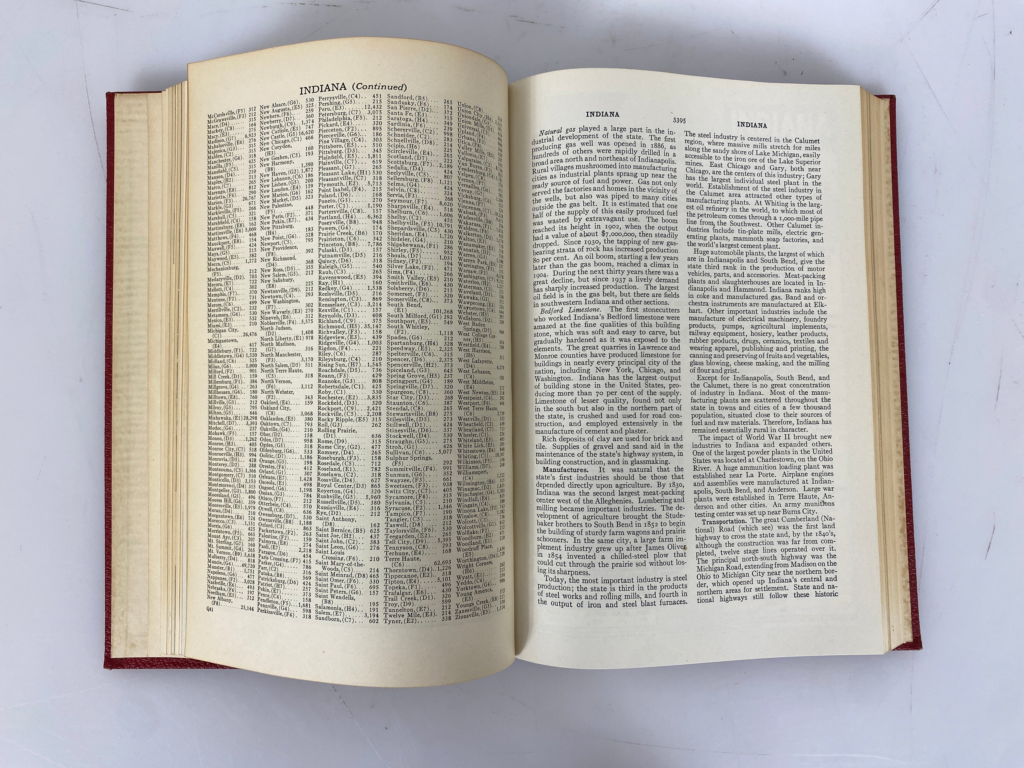 Lot of 19 The World Book Encyclopedia 1944 HC