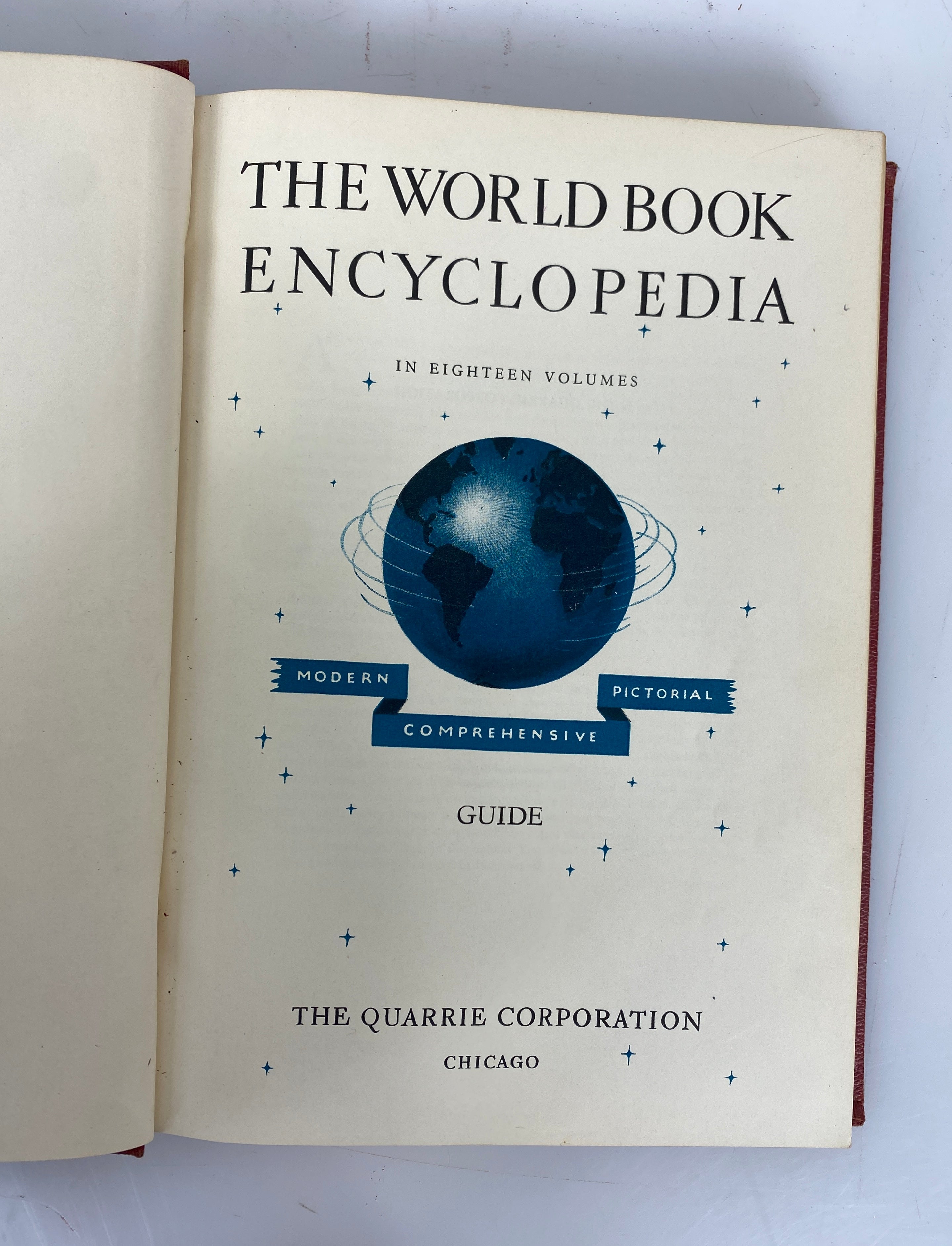 Lot of 19 The World Book Encyclopedia 1944 HC