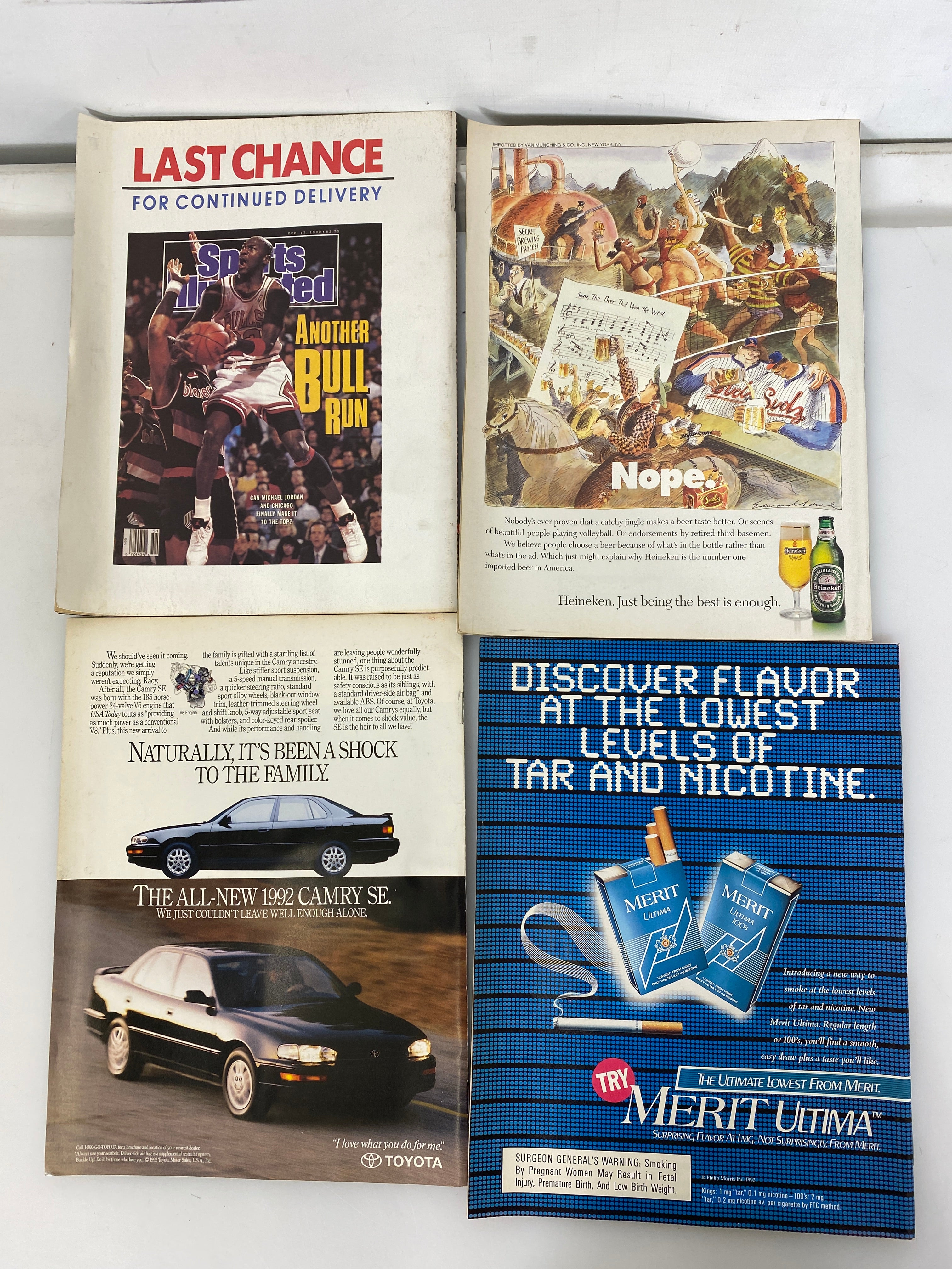 Lot of 19 Vintage Sports Illustrated Magazines 1991-1992