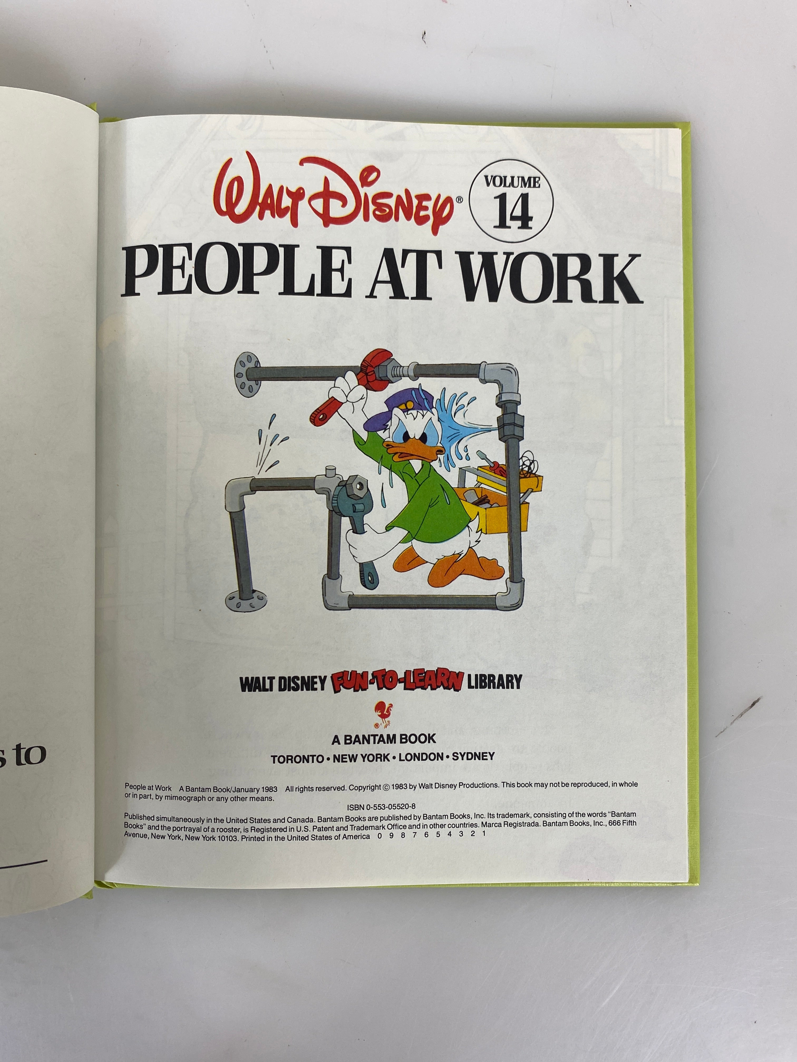 Lot of 19 Walt Disney Fun-To-Learn Library 1-19 1983 HC