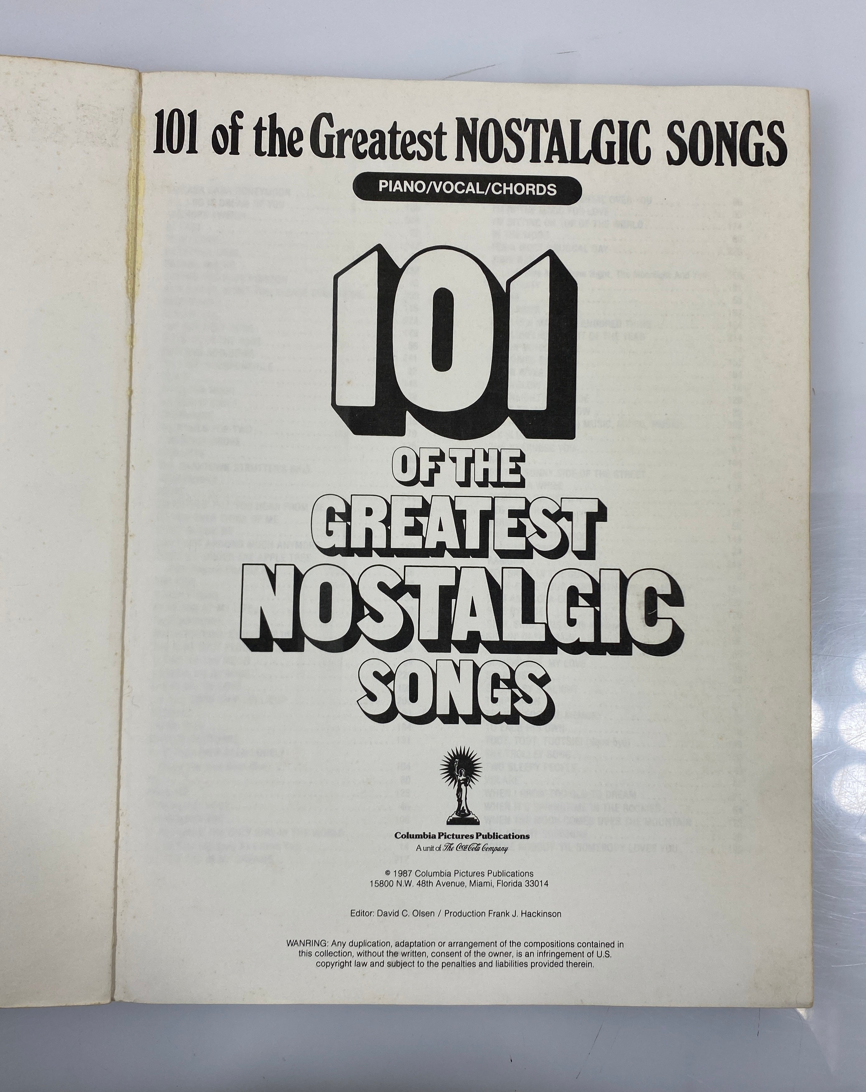 Lot of 2: 100 World's Best Songs/101 Greatest Nostalgic Songs 1986-87 SC