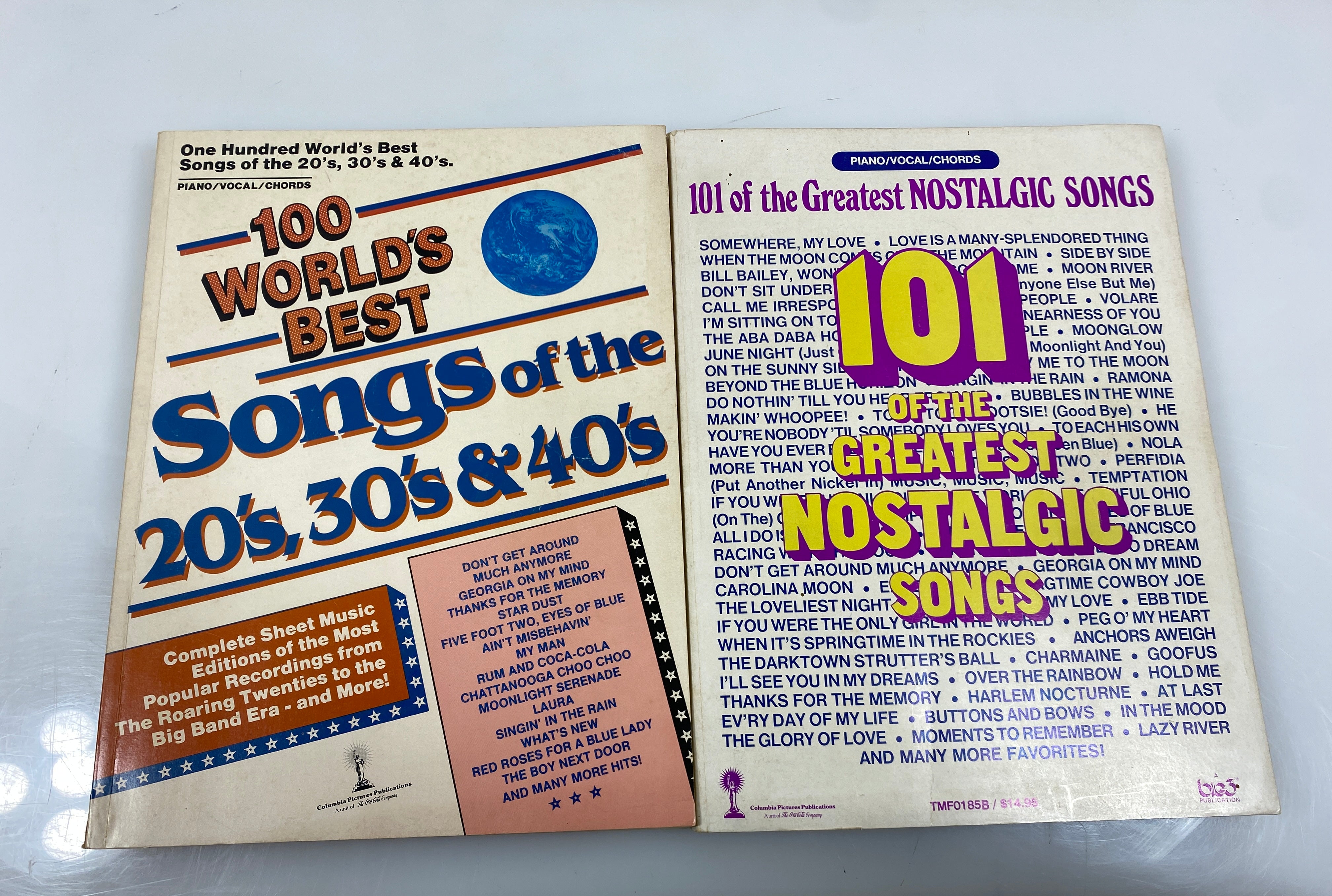 Lot of 2: 100 World's Best Songs/101 Greatest Nostalgic Songs 1986-87 SC