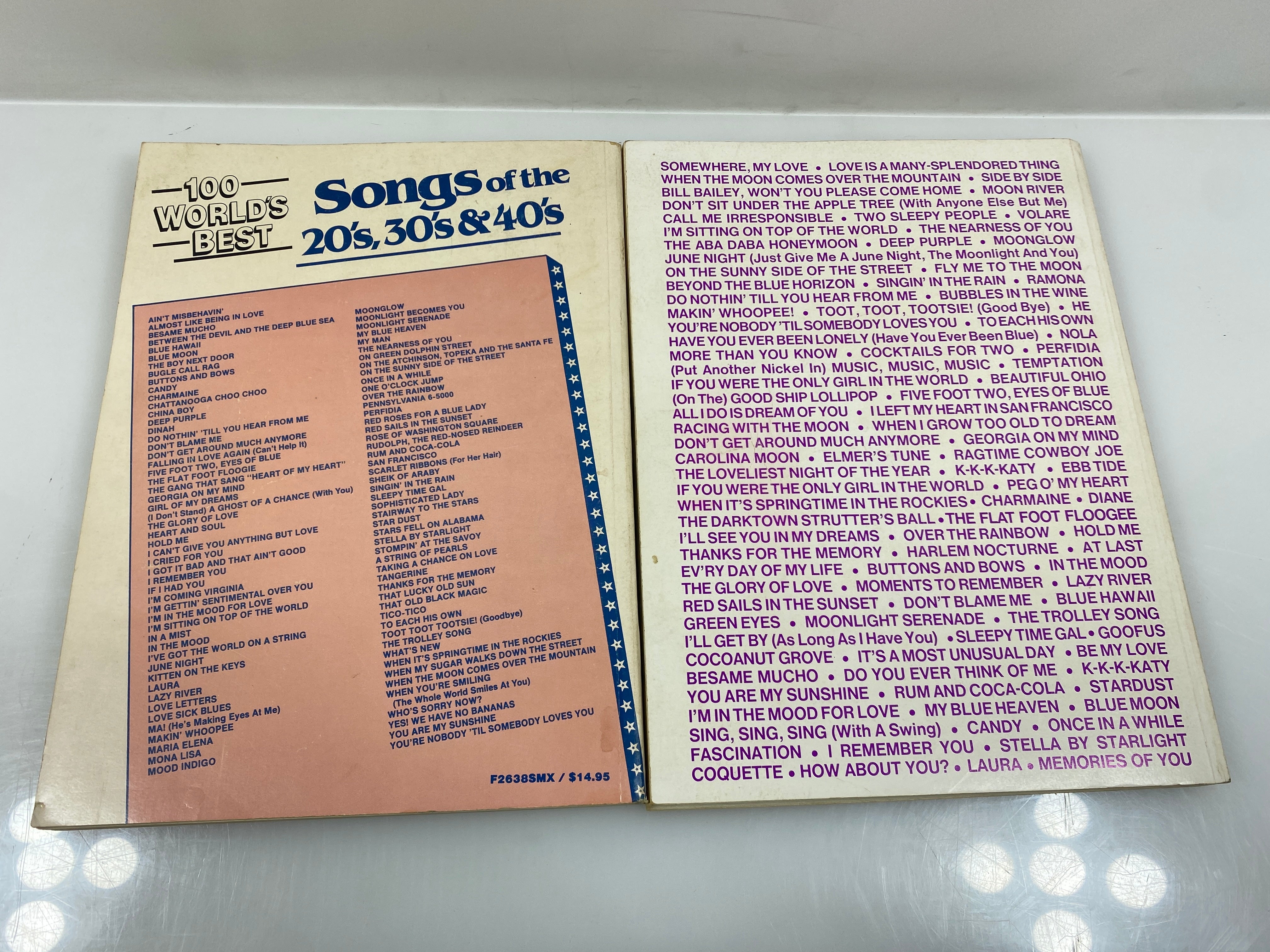 Lot of 2: 100 World's Best Songs/101 Greatest Nostalgic Songs 1986-87 SC