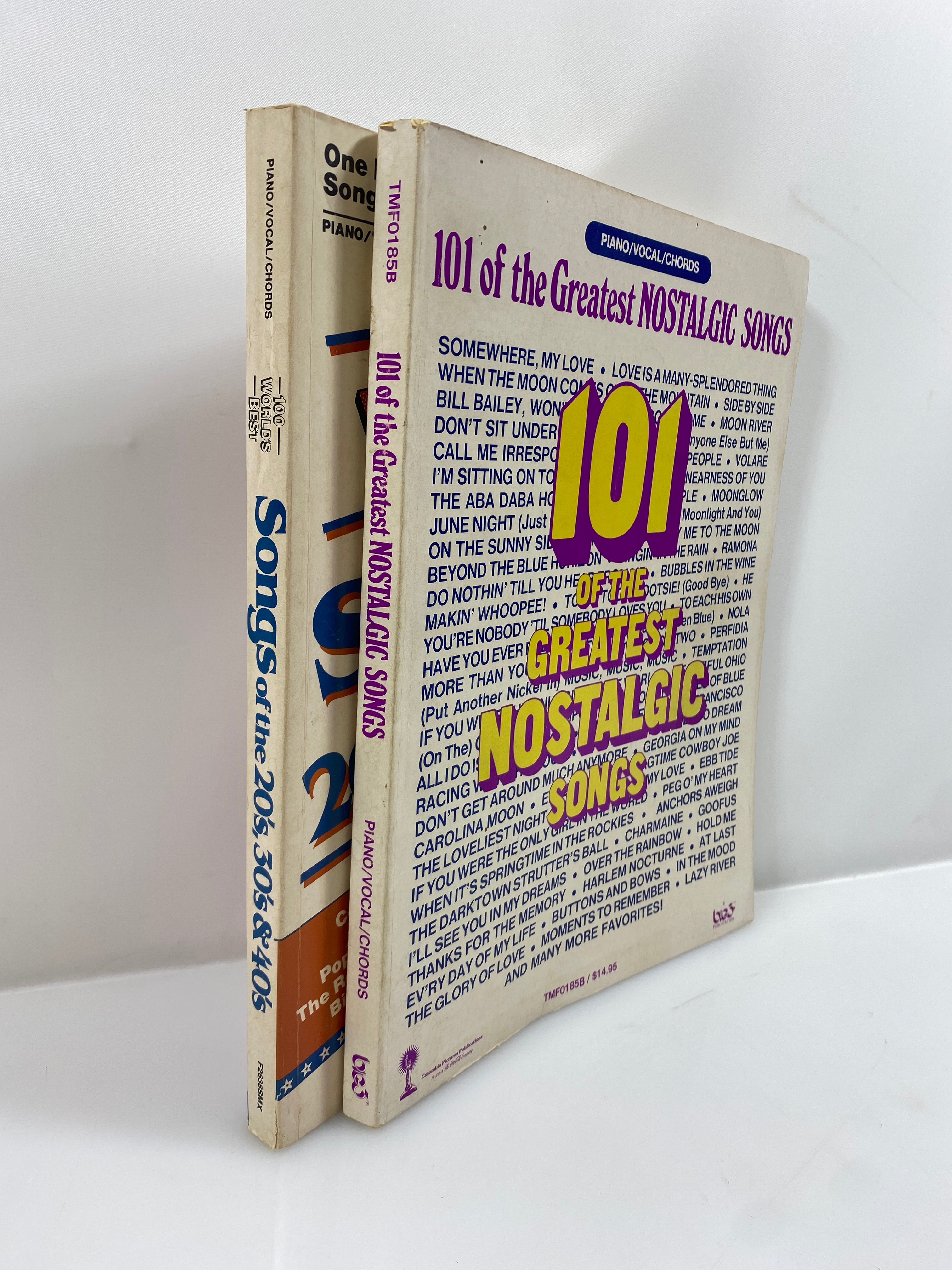 Lot of 2: 100 World's Best Songs/101 Greatest Nostalgic Songs 1986-87 SC