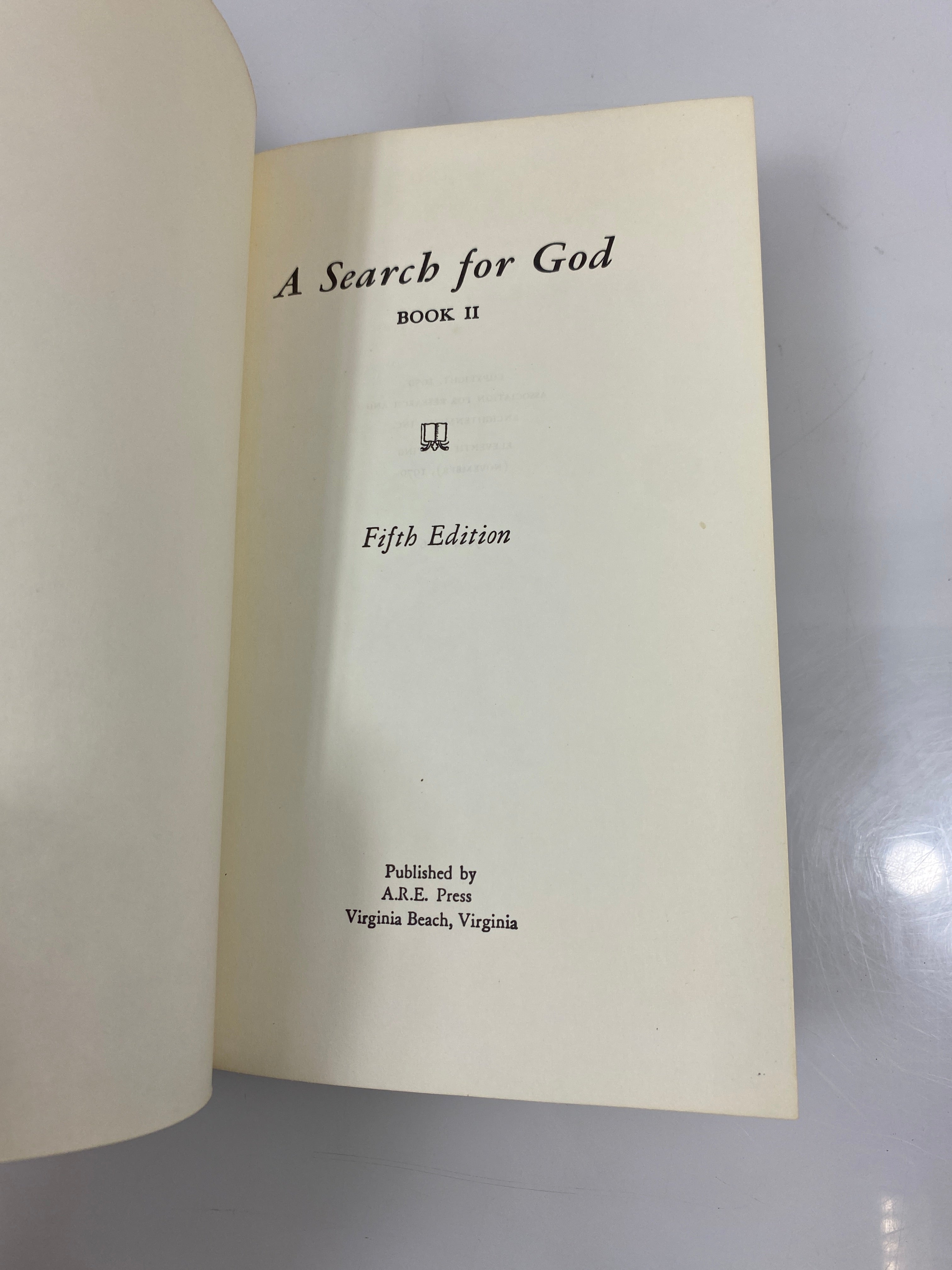 Lot of 2 A Search for God Book I-II 1970-73 HC