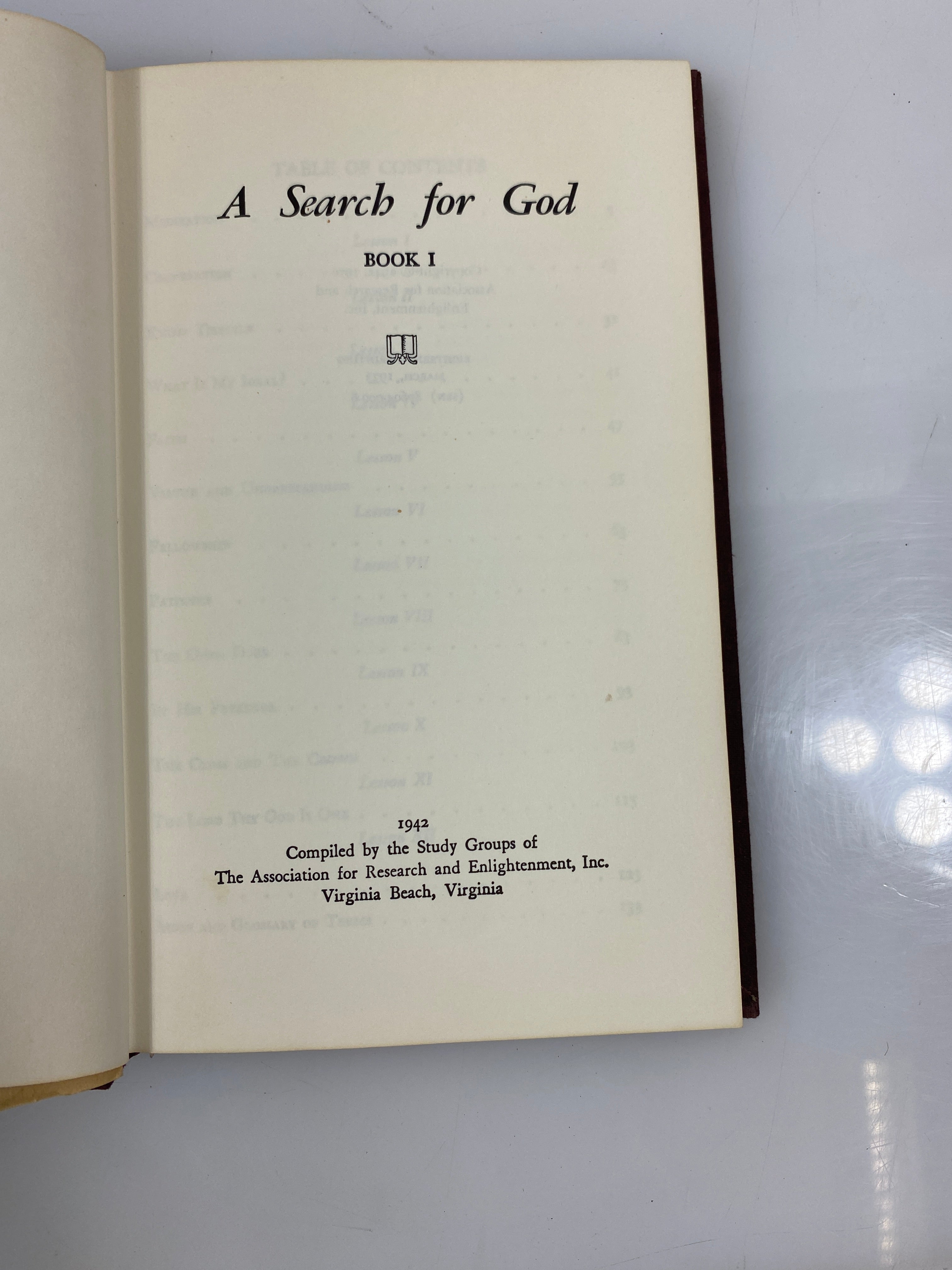 Lot of 2 A Search for God Book I-II 1970-73 HC