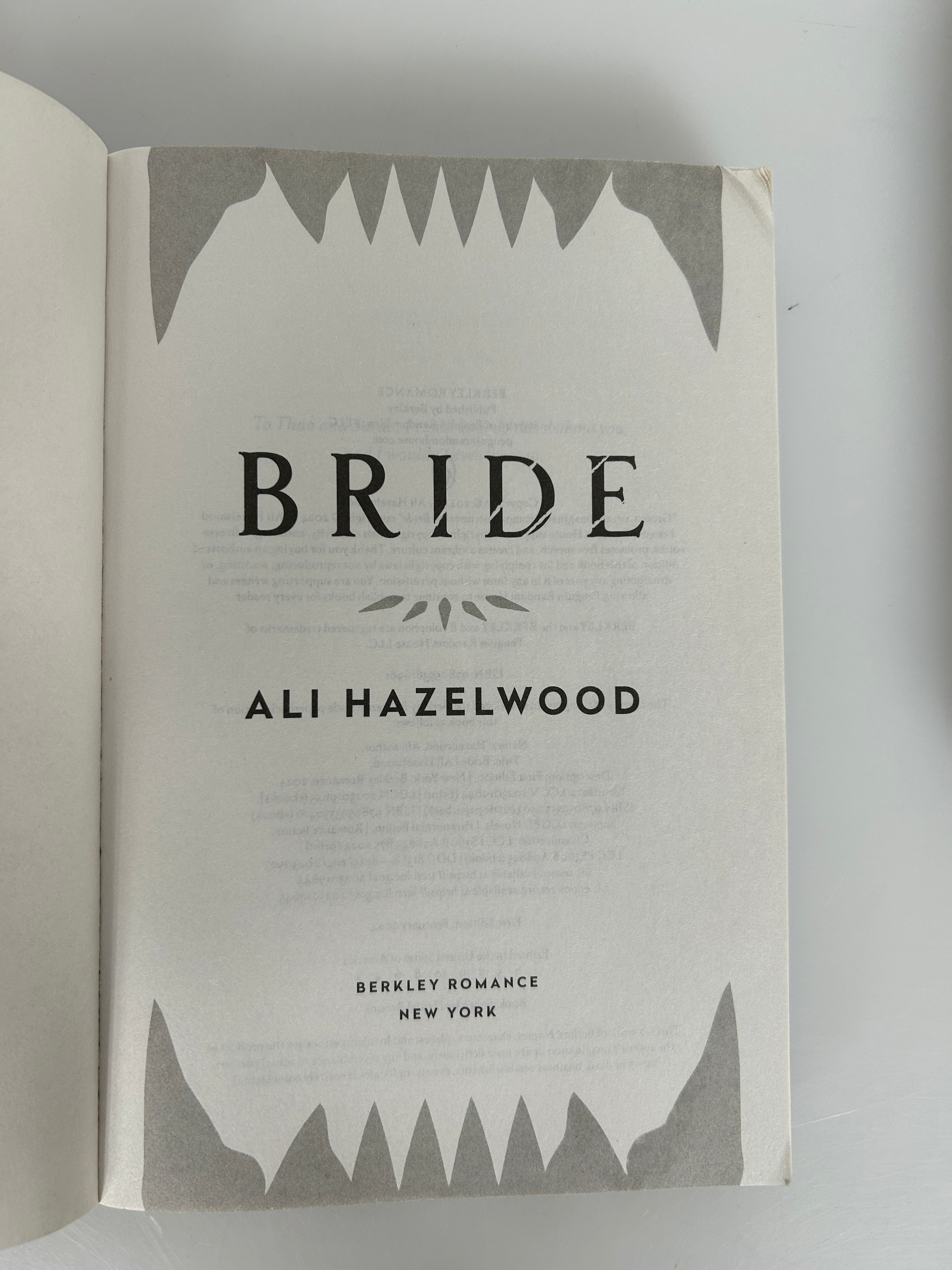 Lot of 2 Ali Hazelwood Romances: Bride & Love, Theoretically SC