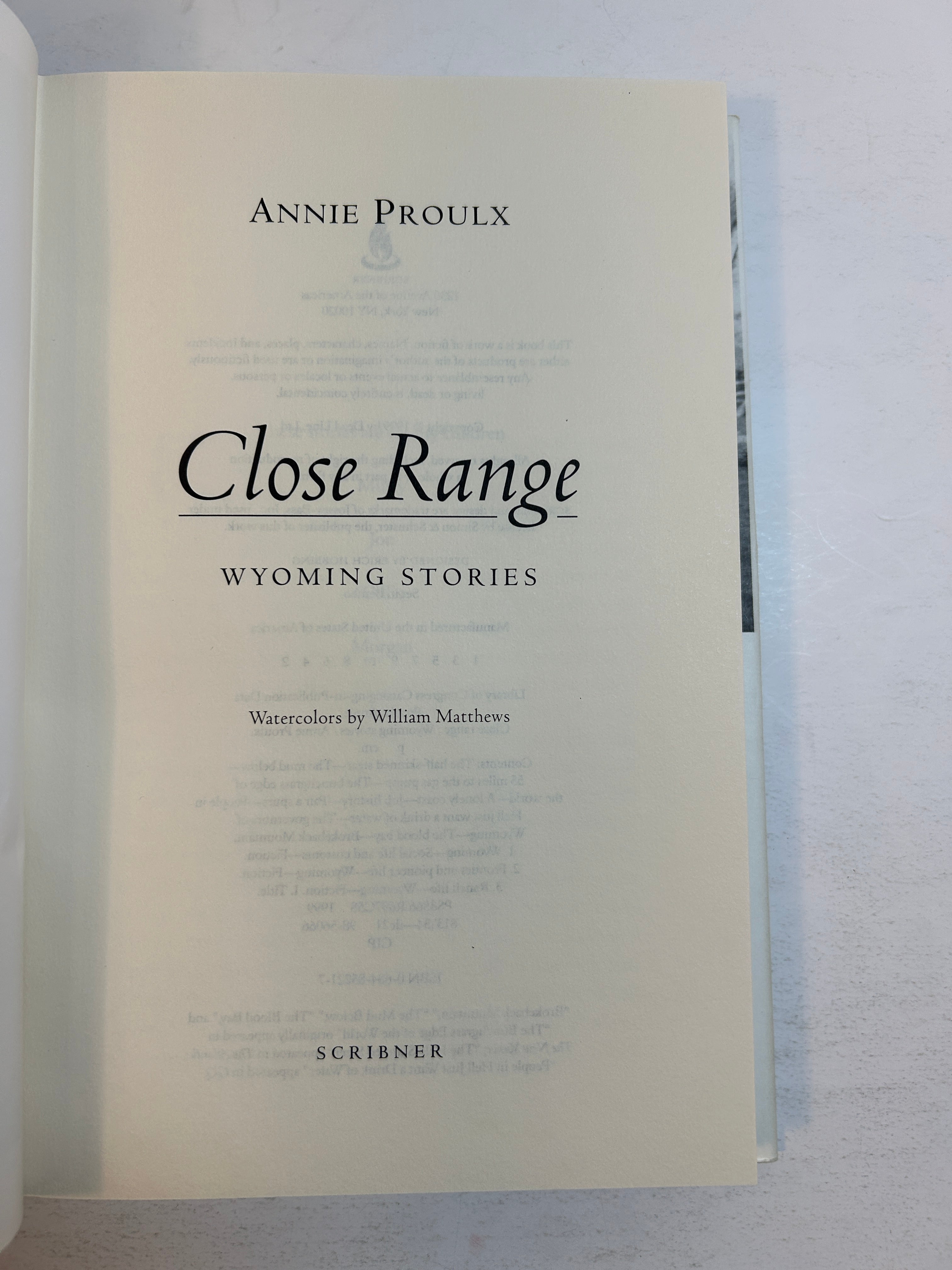 Lot of 2 Annie Proulx Hardcover Novels That Old Ace in the Hole/Close Range HCDJ