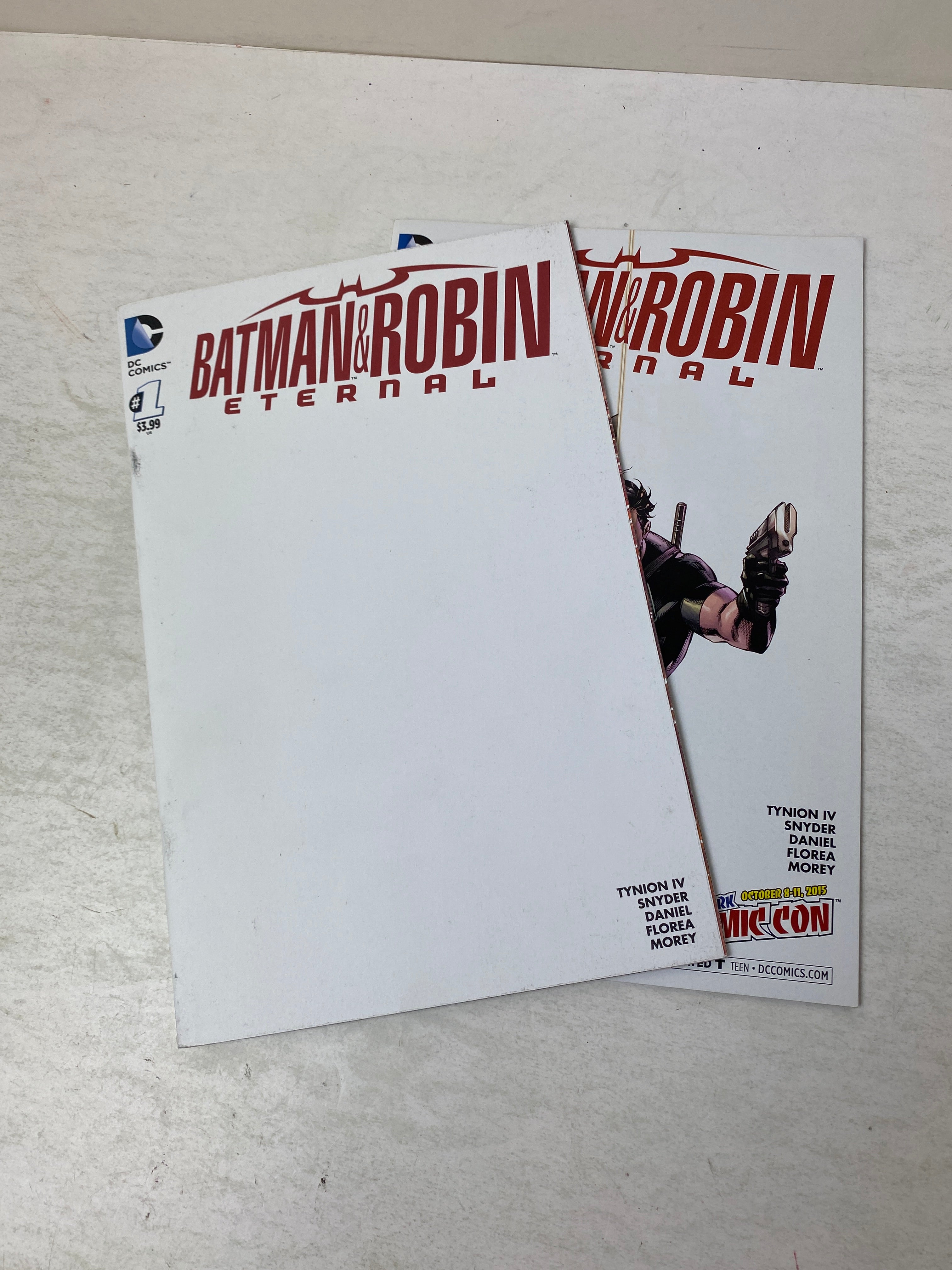 Lot of 2 Batman & Robin Eternal #1 Variant Covers DC Comics 2015