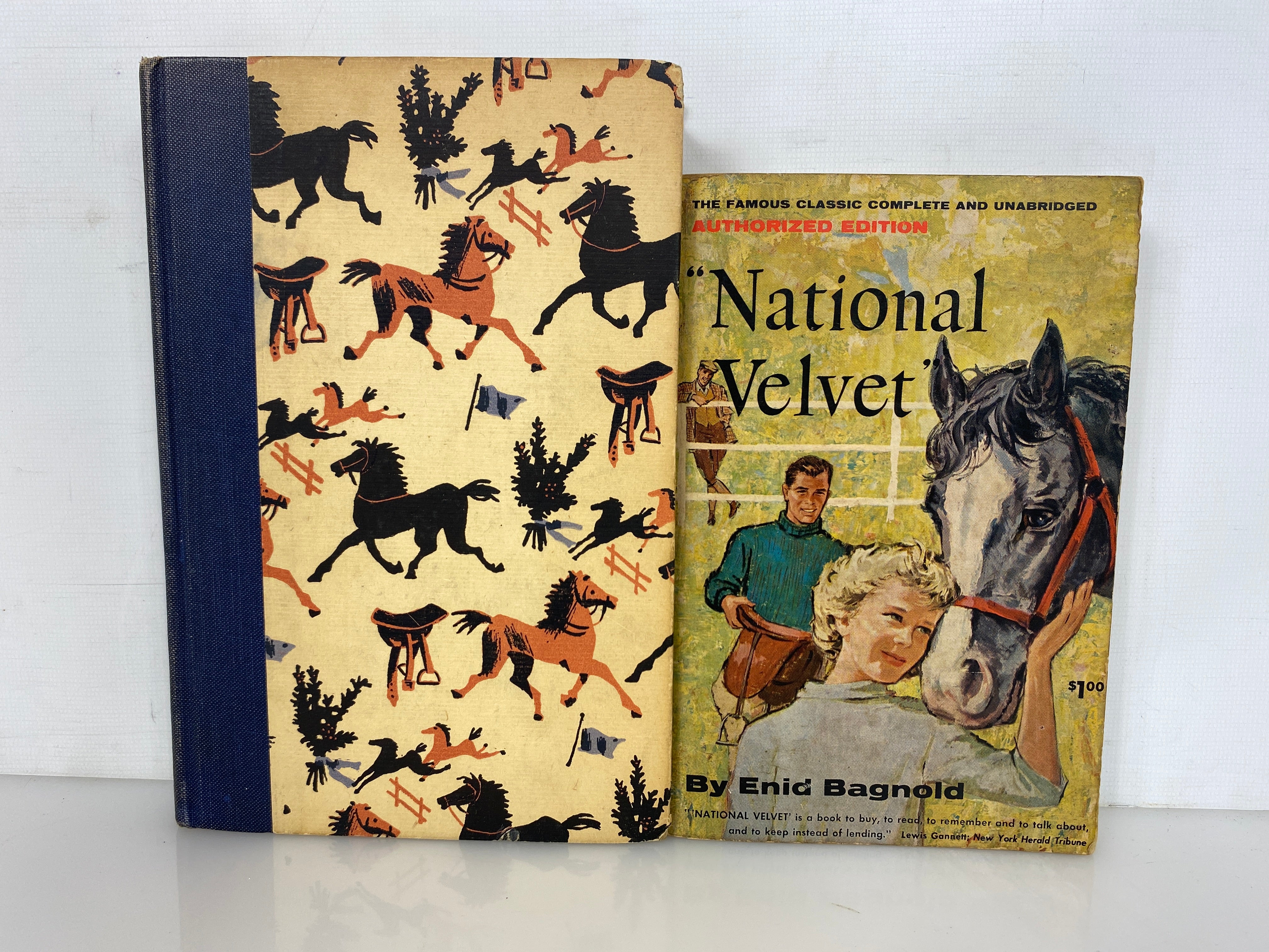 Lot of 2 Black Beauty by Sewell 1946/National Velvet by Bagnold 1949