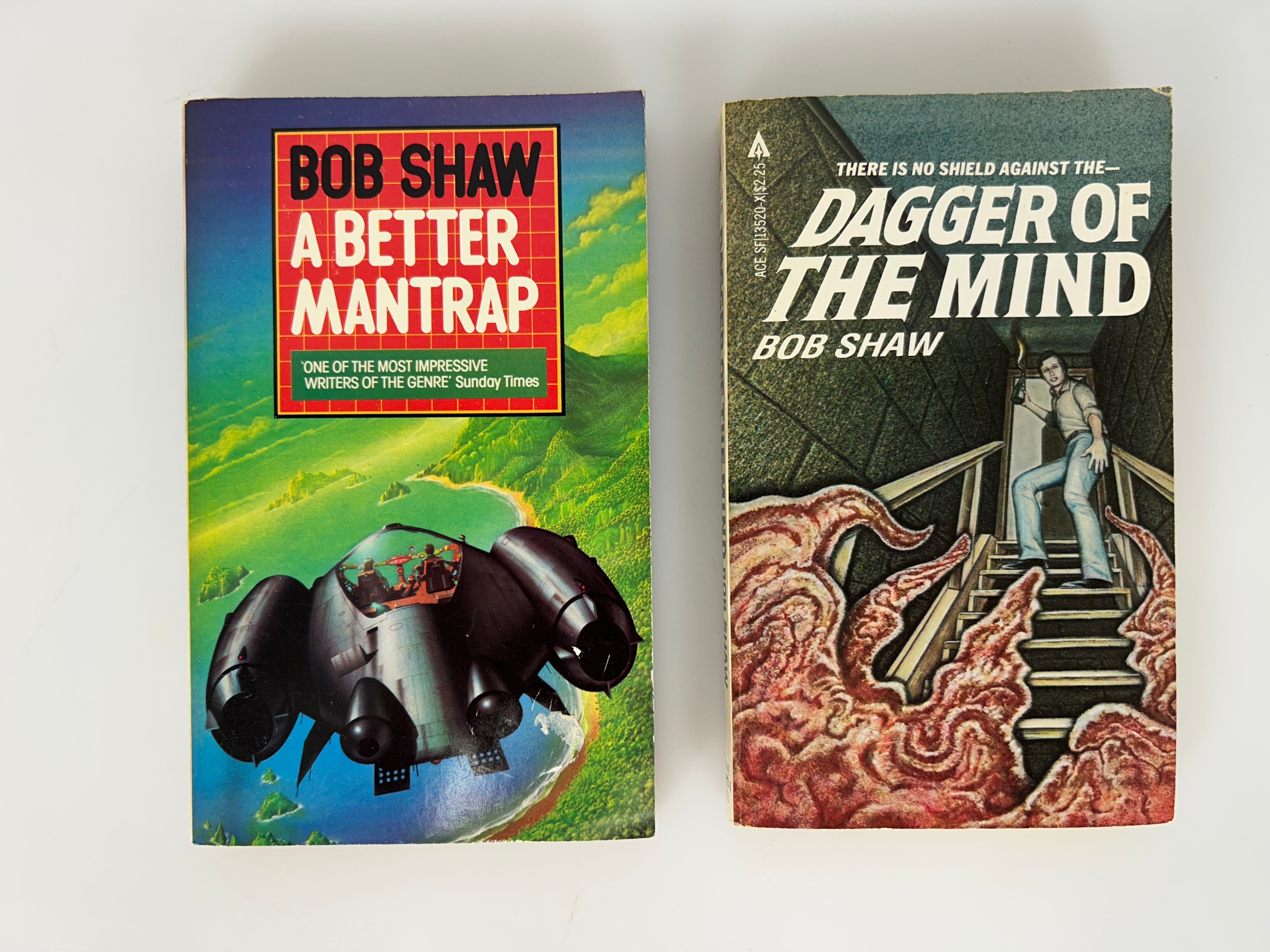 Lot of 2 Bob Shaw Sci-Fi paperbacks Dagger of the Mind/A Better Mantrap