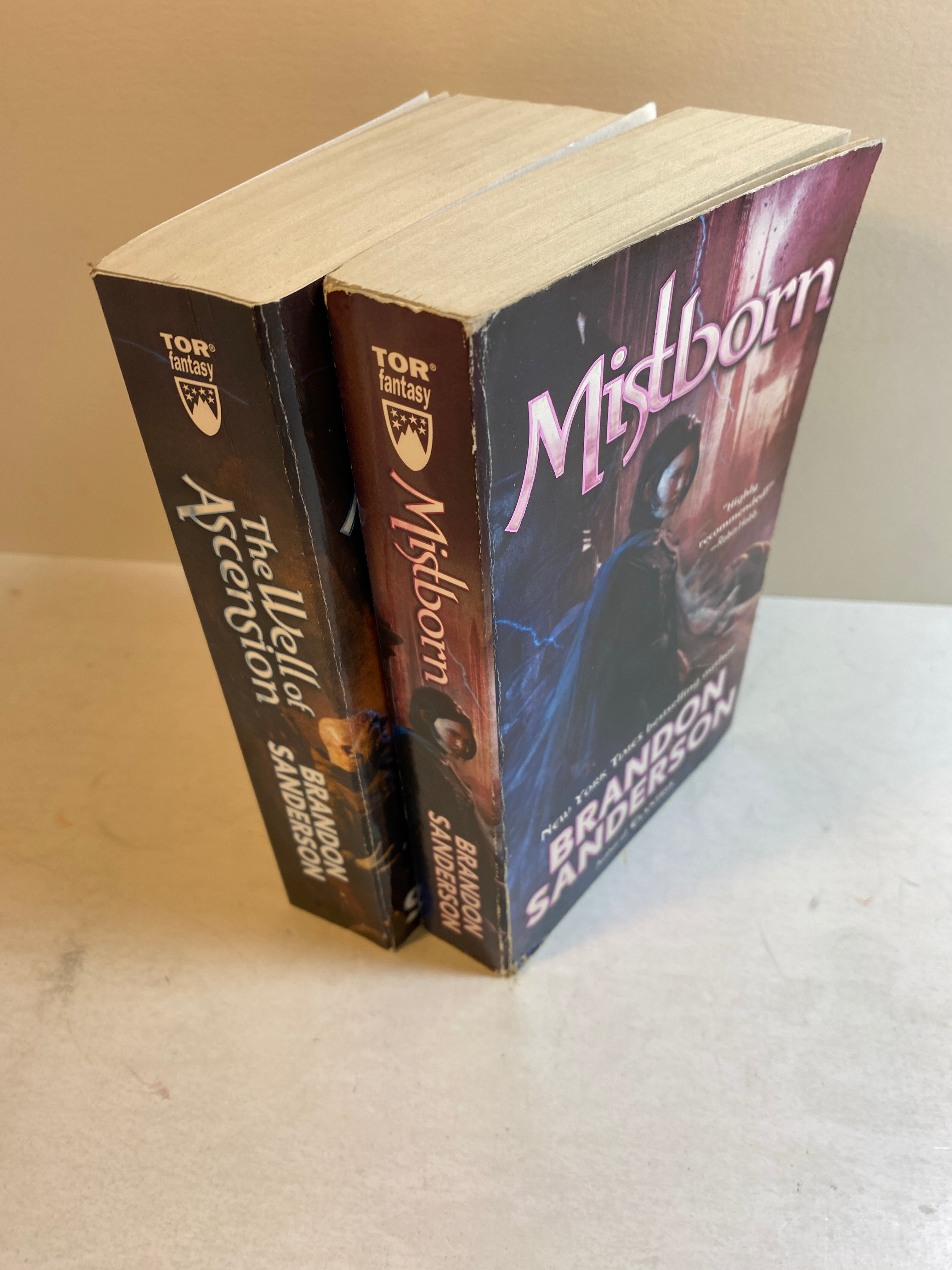 Lot of 2 Brandon Sanderson Mistborn paperbacks 2006-2007