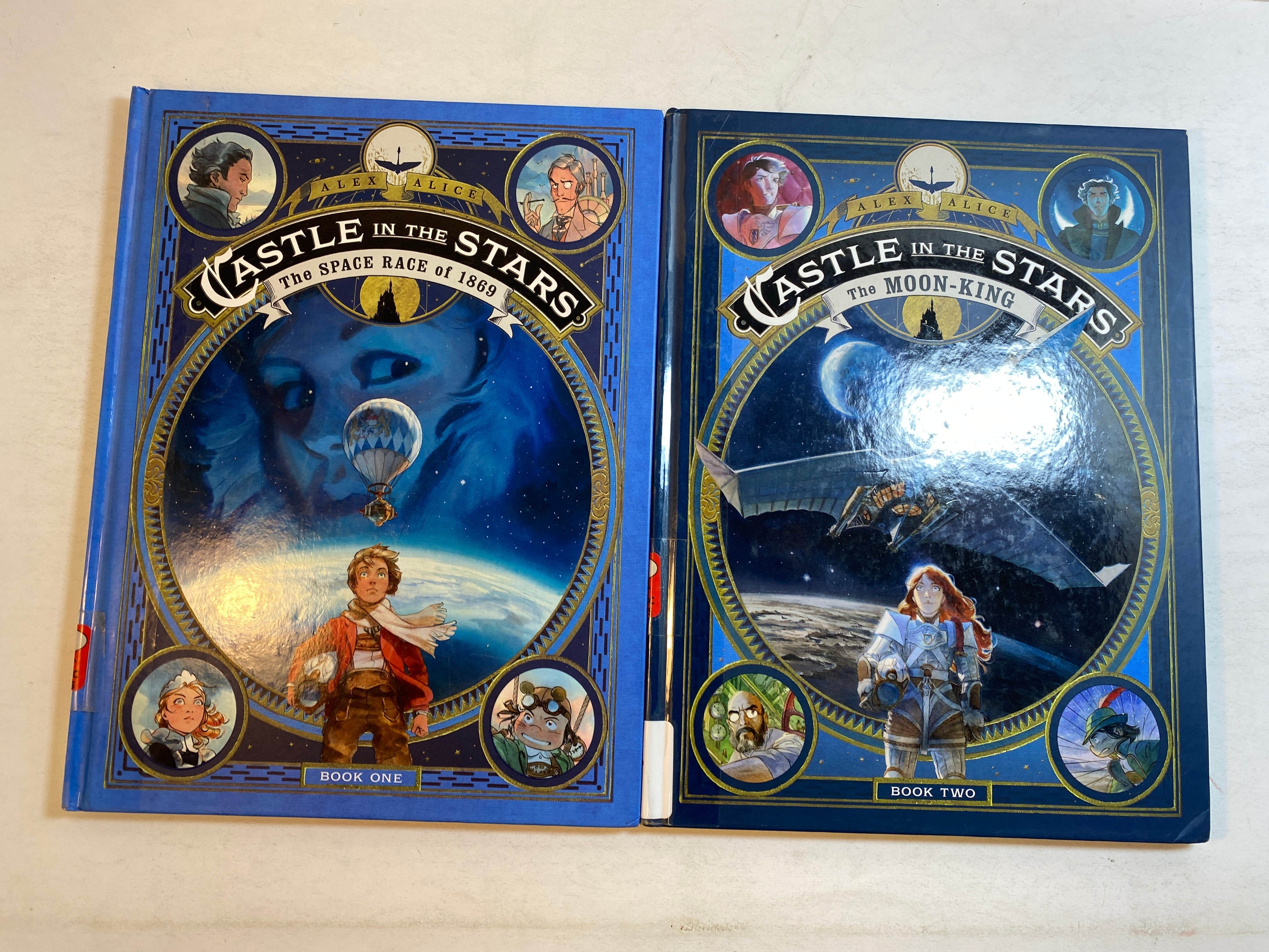 Lot of 2 Castle in the Stars Books Alex Alice HC 2017-2018