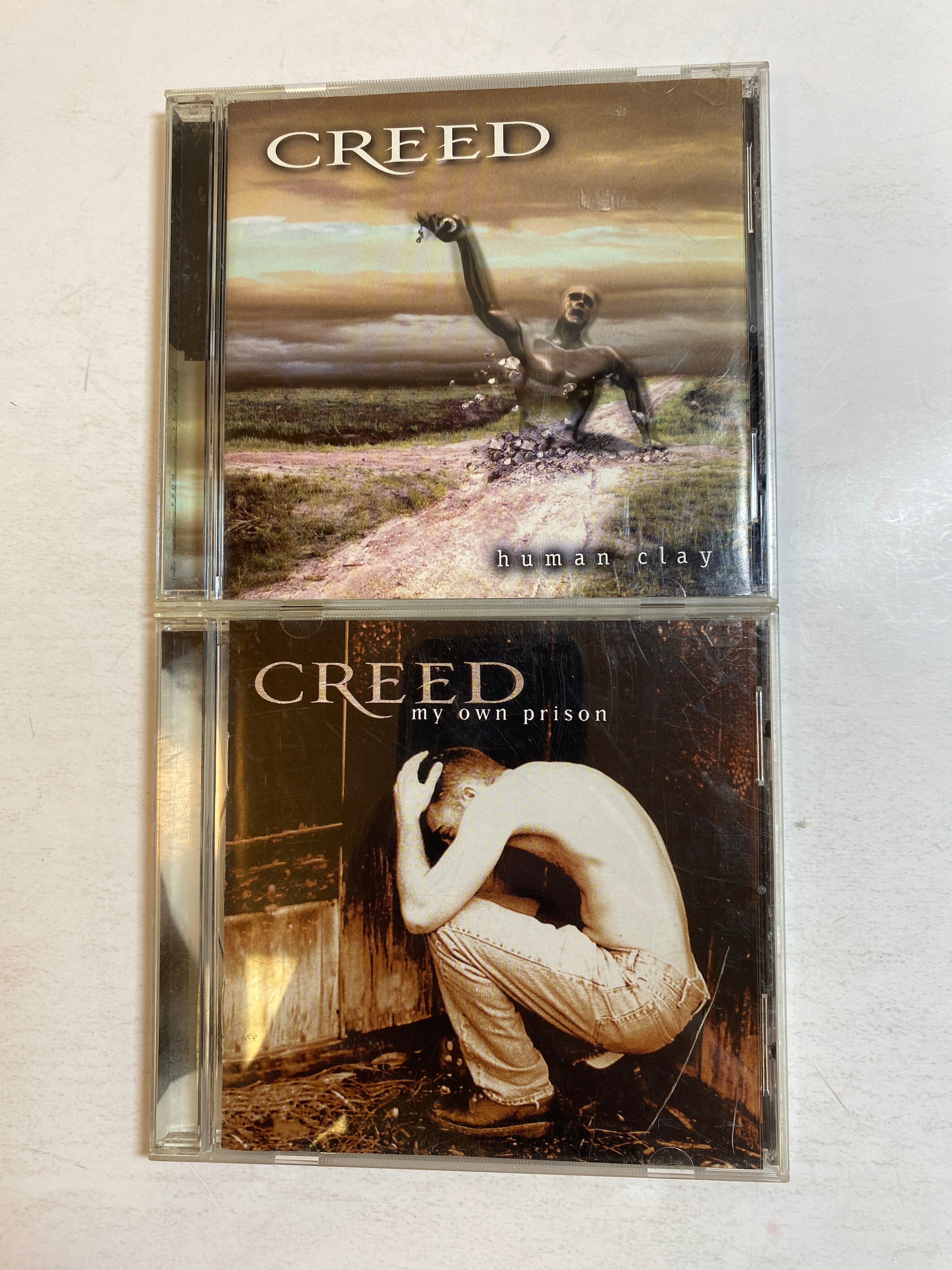 Lot of 2 Creed CDs Human Clay My Own Prison 1997-1999
