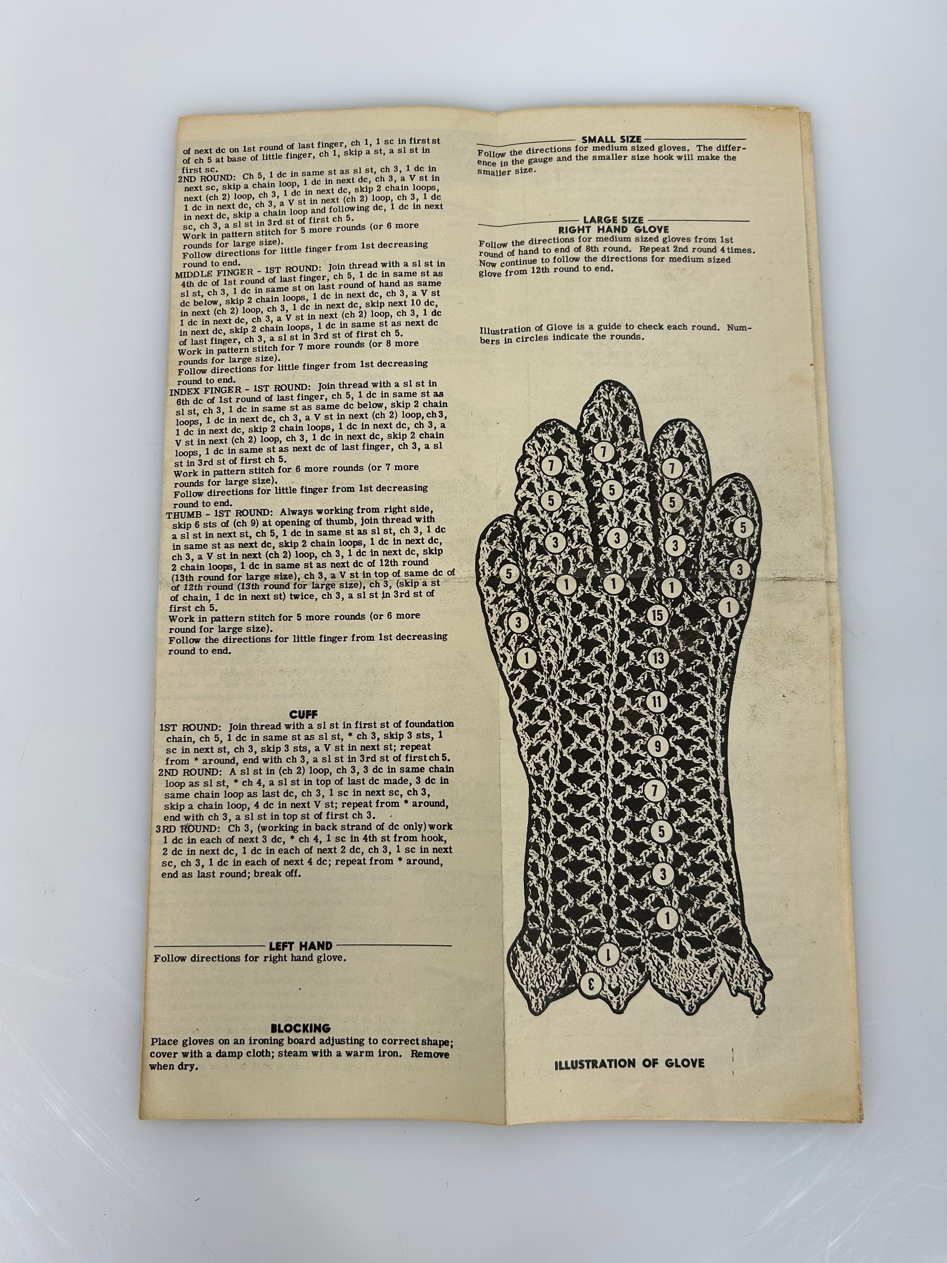 Lot of 2 Crochet Booklet/Pattern: Lily Direction Book 1700 & Wheeler Gloves 952