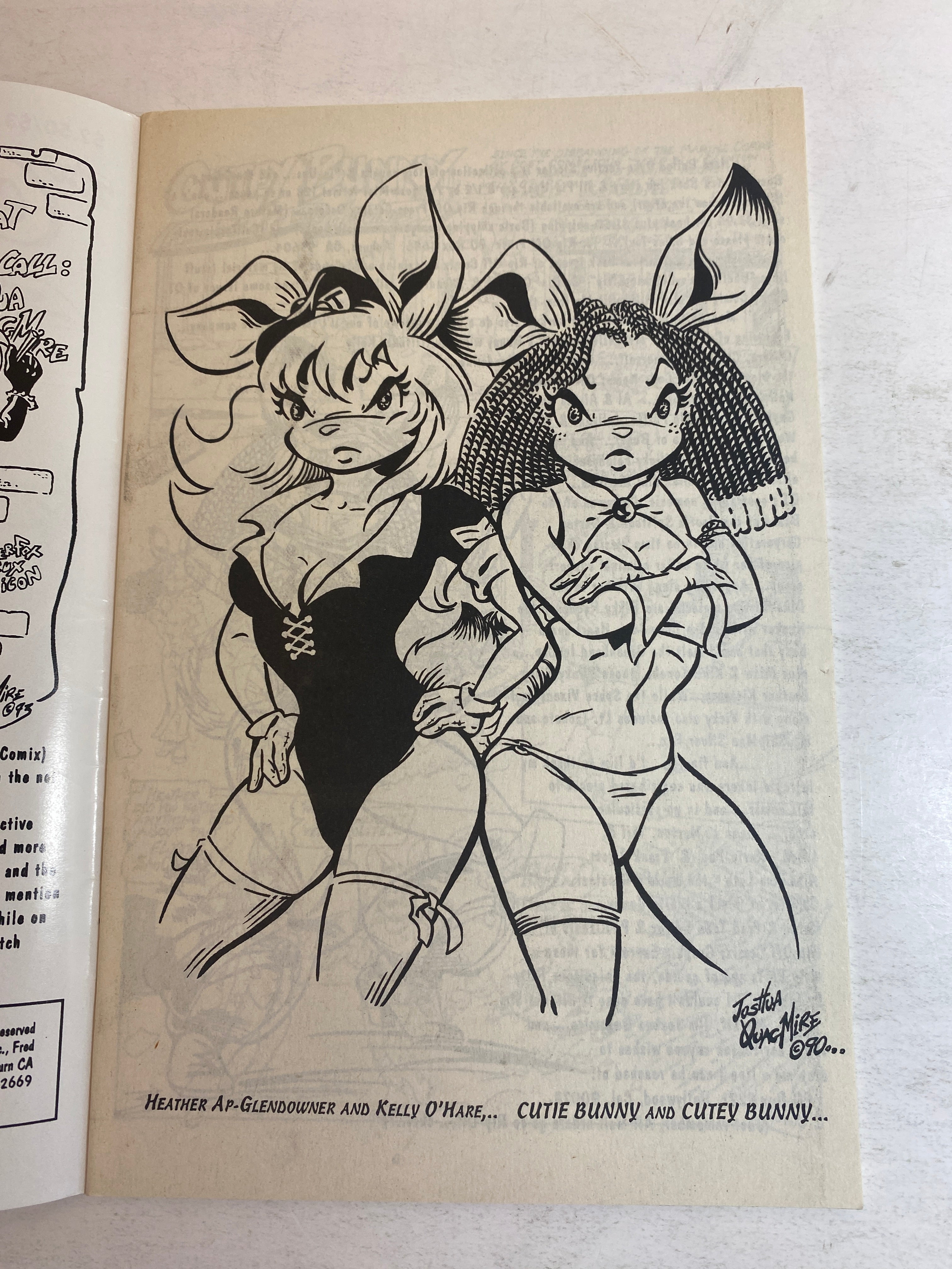 Lot of 2 Cutey Bunny Magnecom Comics 1994