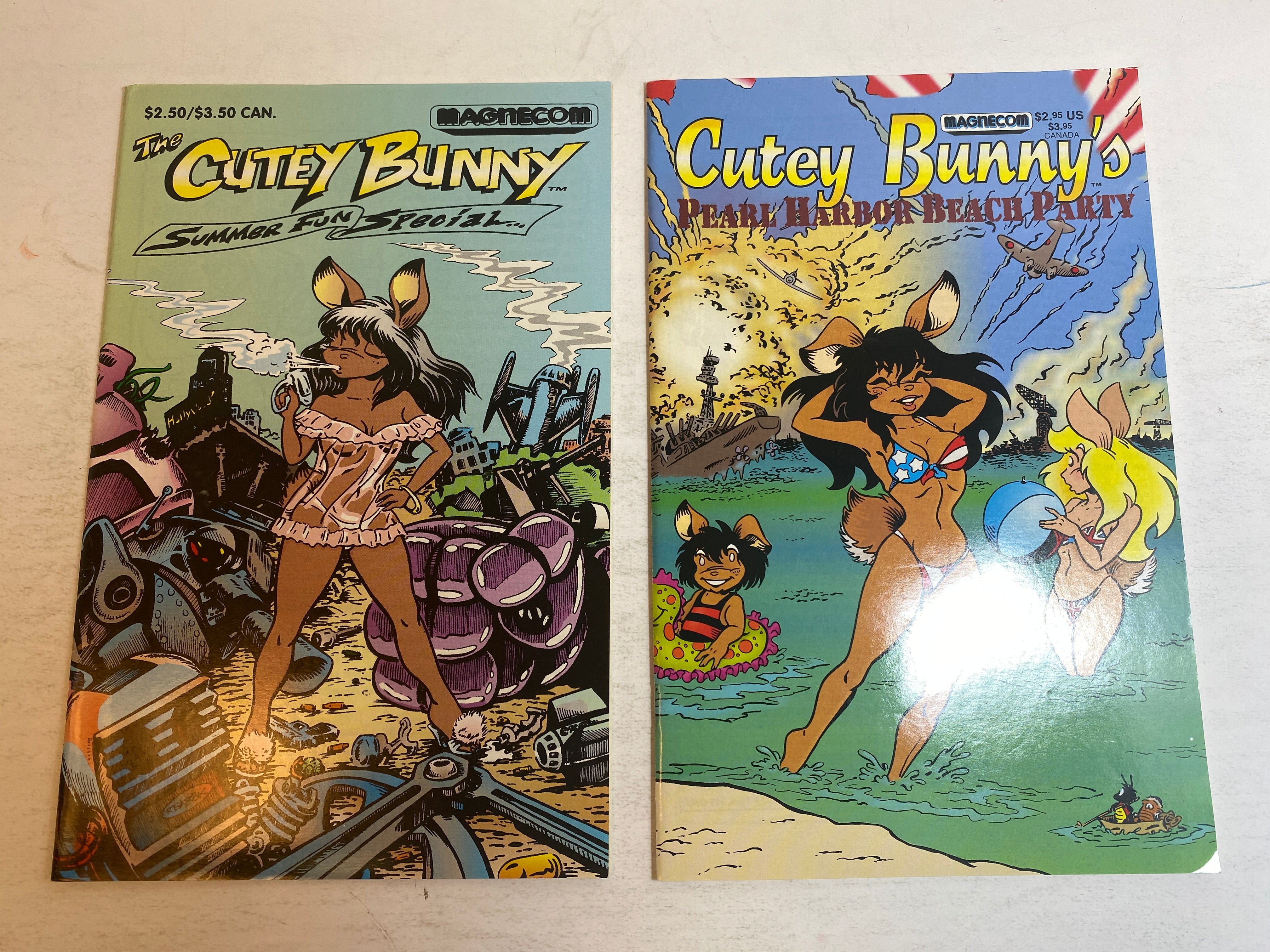 Lot of 2 Cutey Bunny Magnecom Comics 1994