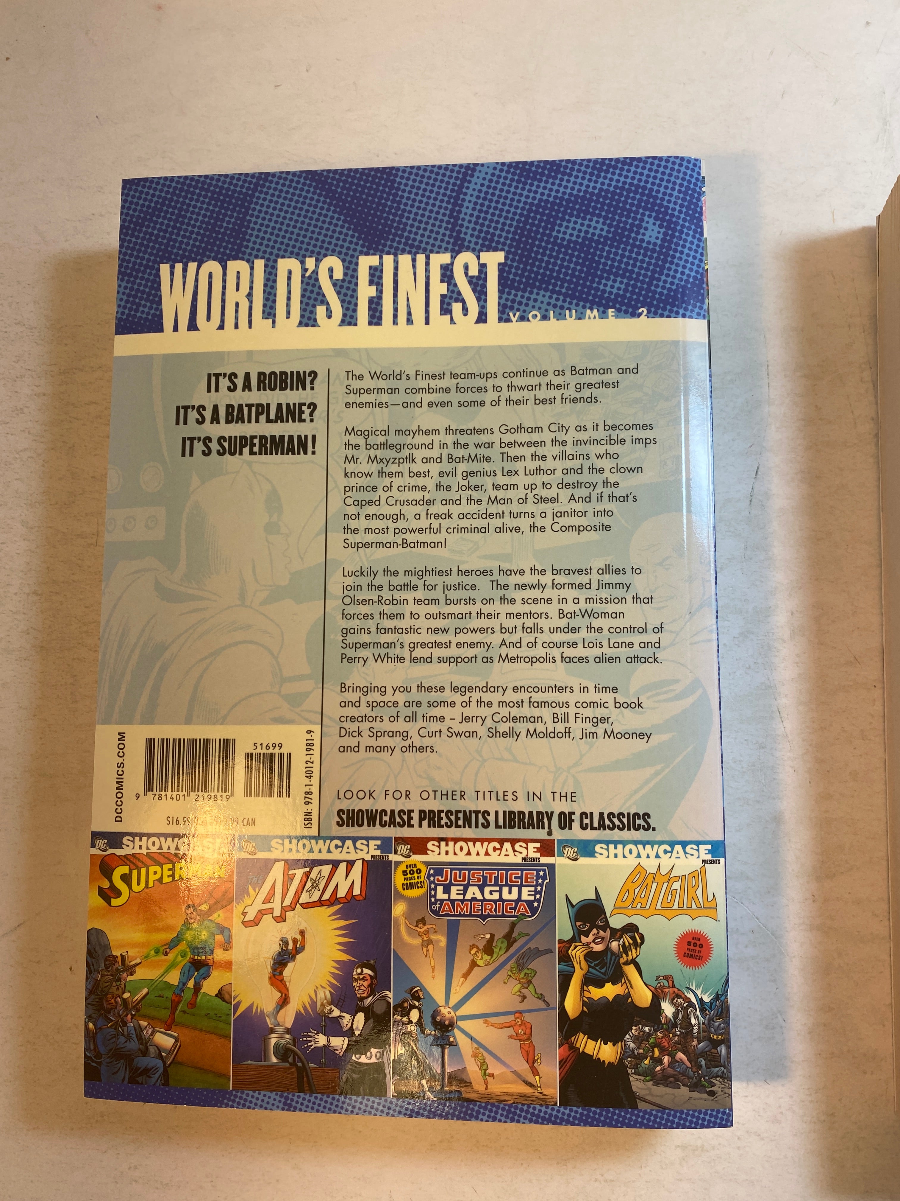 Lot of 2 DC Comics Showcase World's Finest Volumes 1-2 2007-2008
