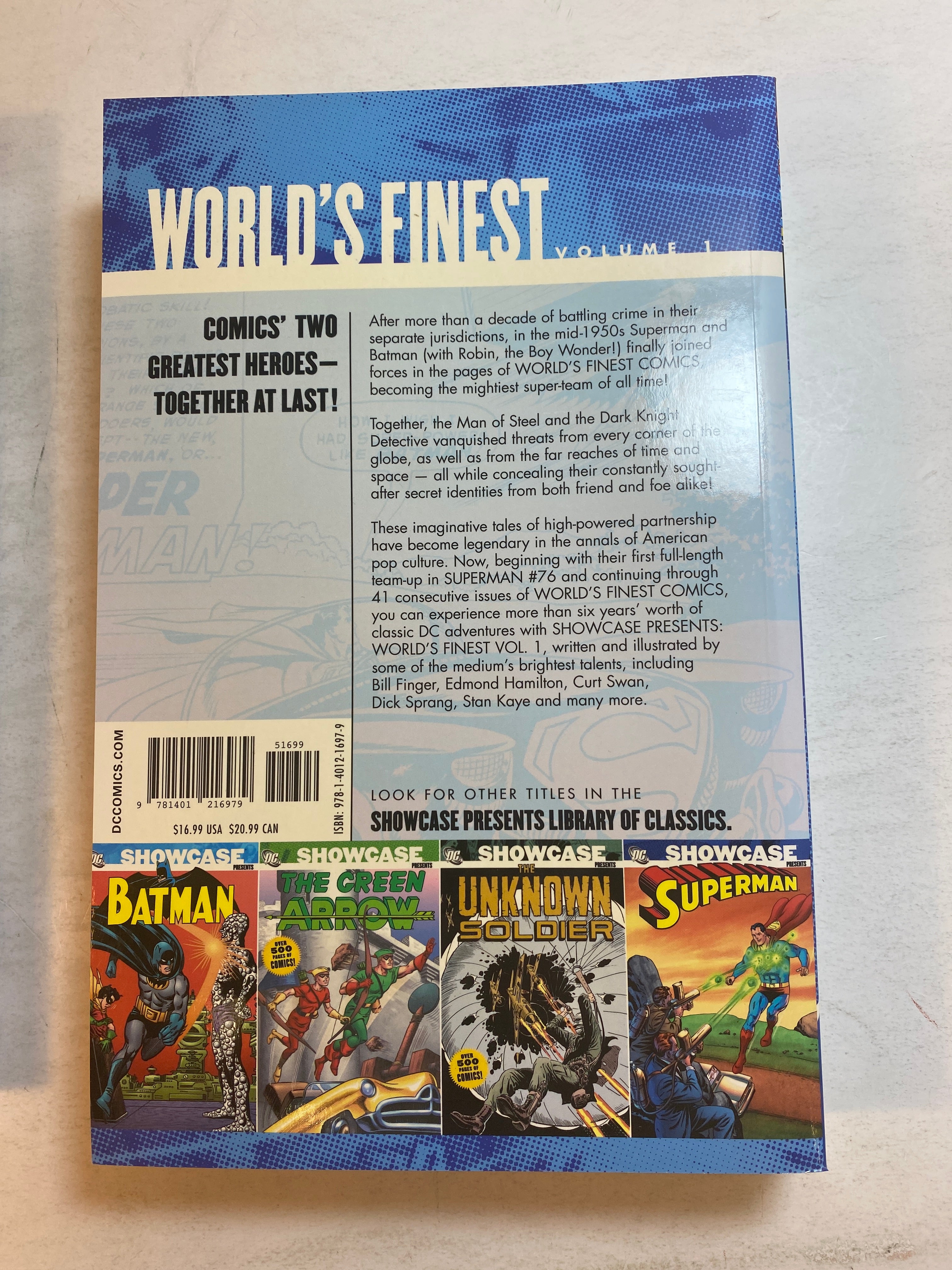 Lot of 2 DC Comics Showcase World's Finest Volumes 1-2 2007-2008