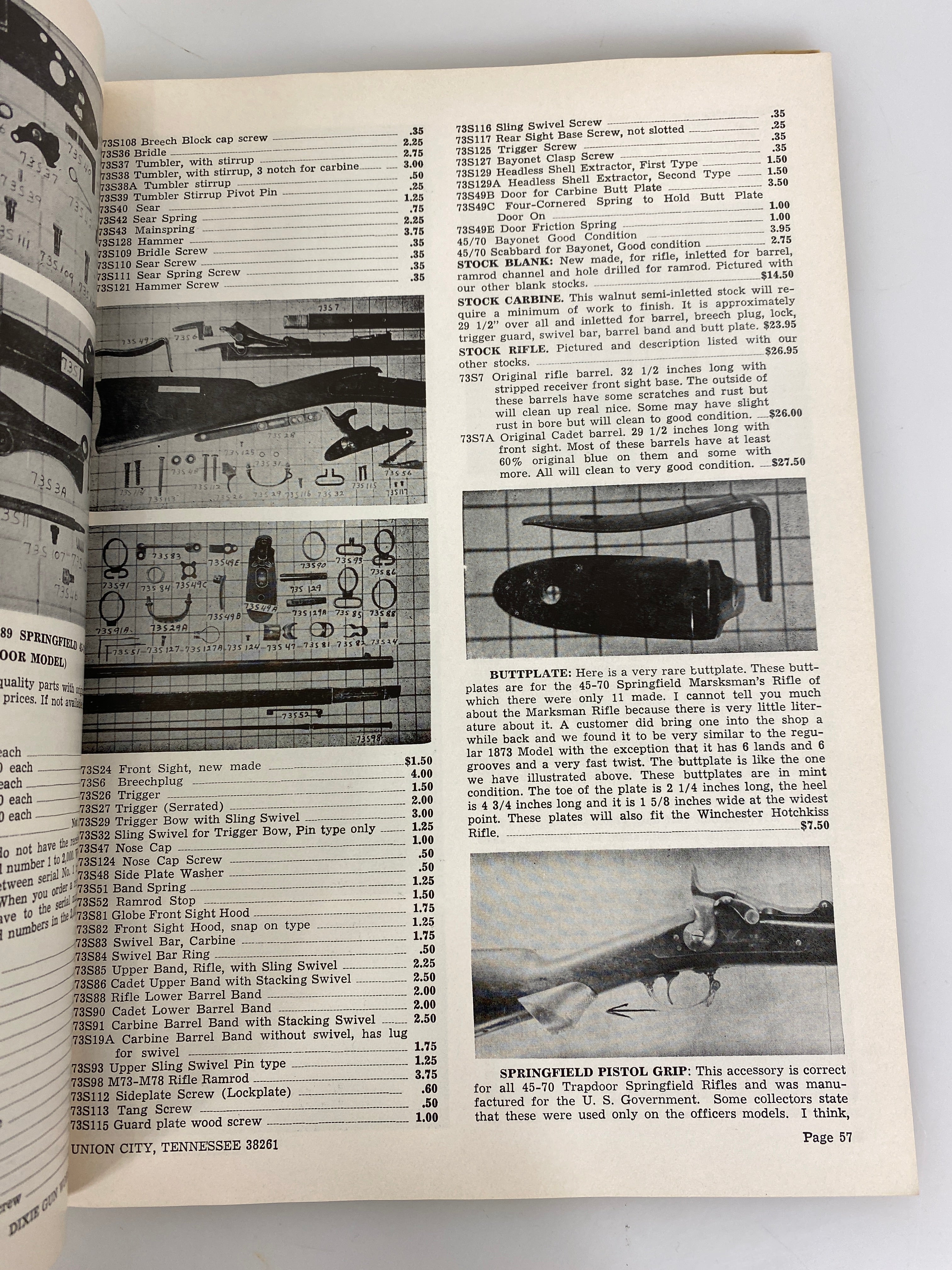 Lot of 2 Dixie Gun Works Catalogs 1960s