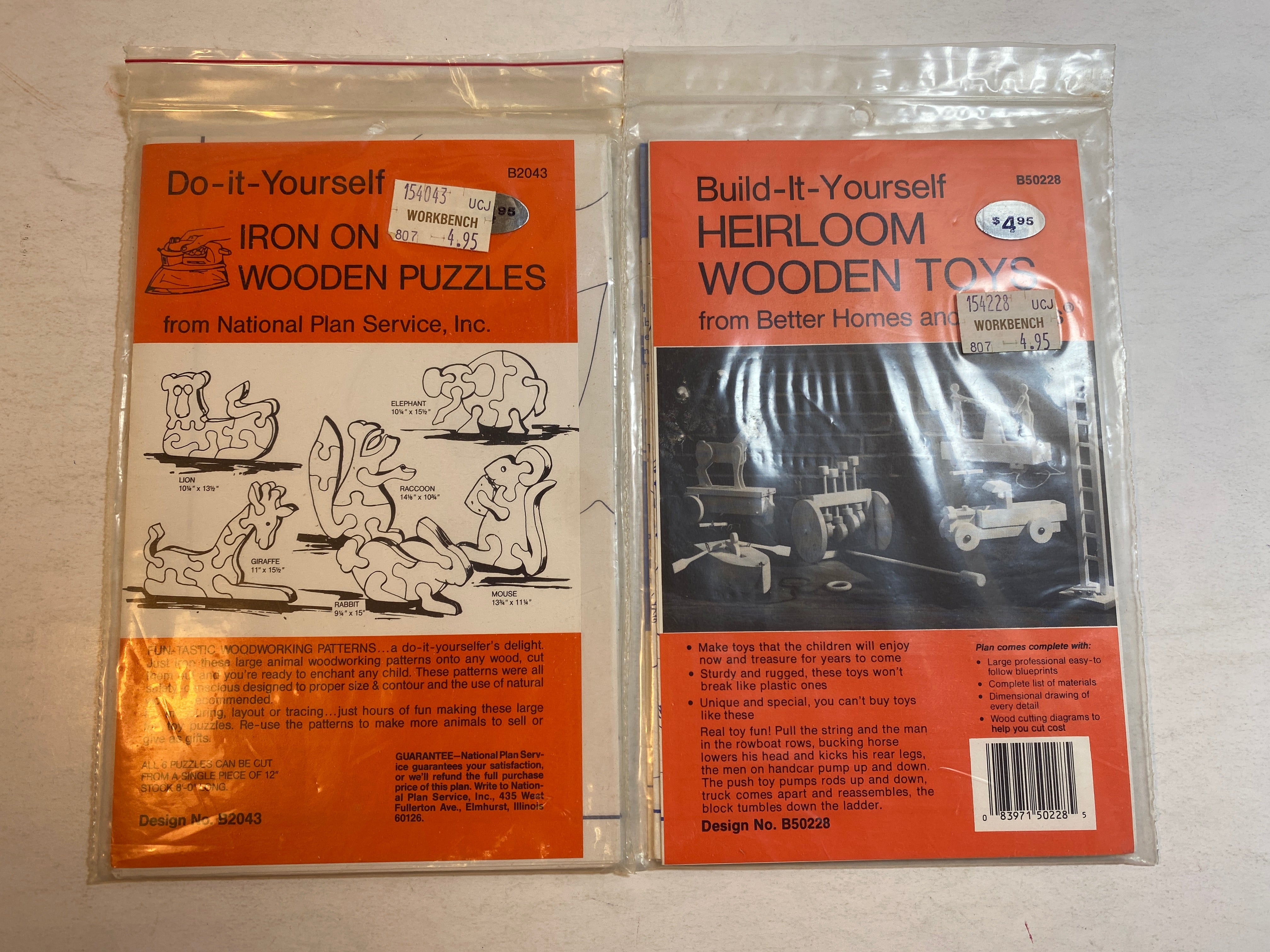 Lot of 2 Do-It-Yourself Build It Puzzle Toy Kits