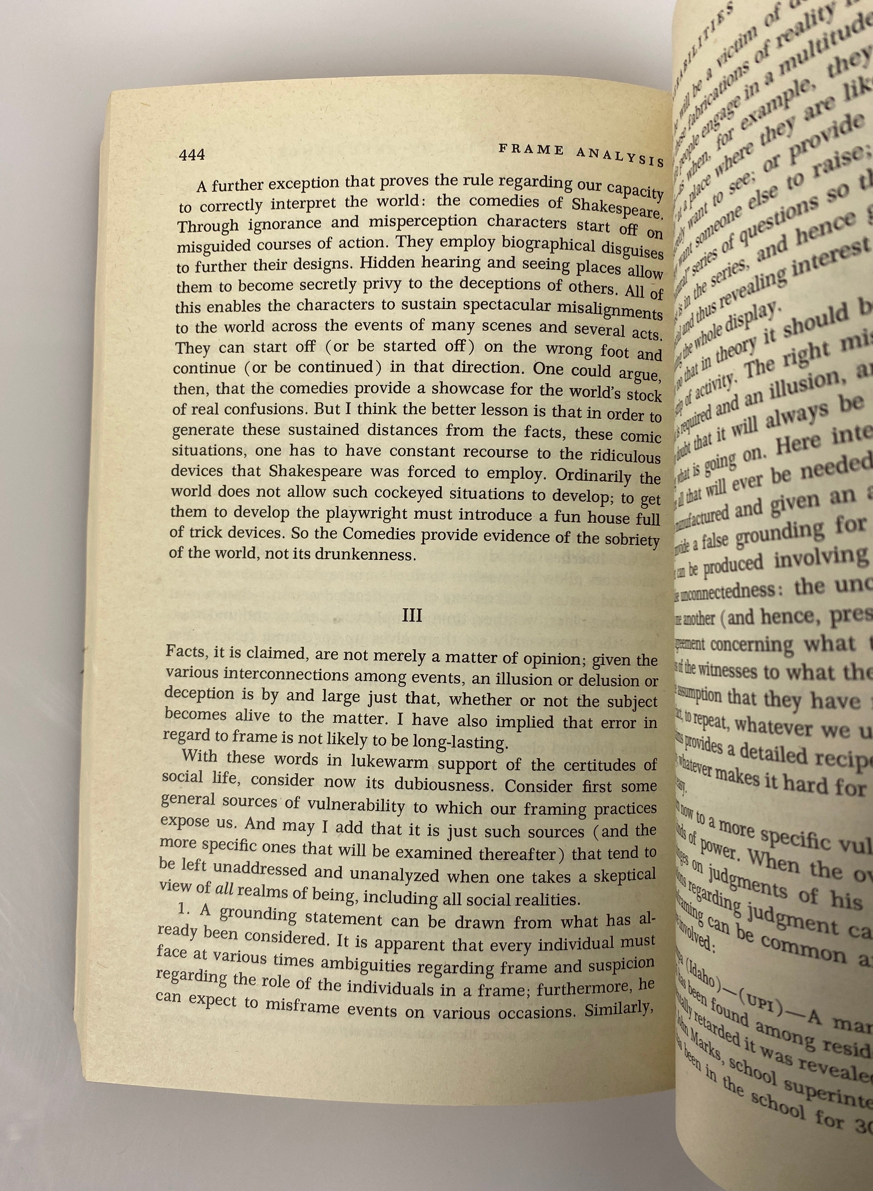 Lot of 2 Erving Goffman: Relations in Public/Frame Analysis 1972-74 SC