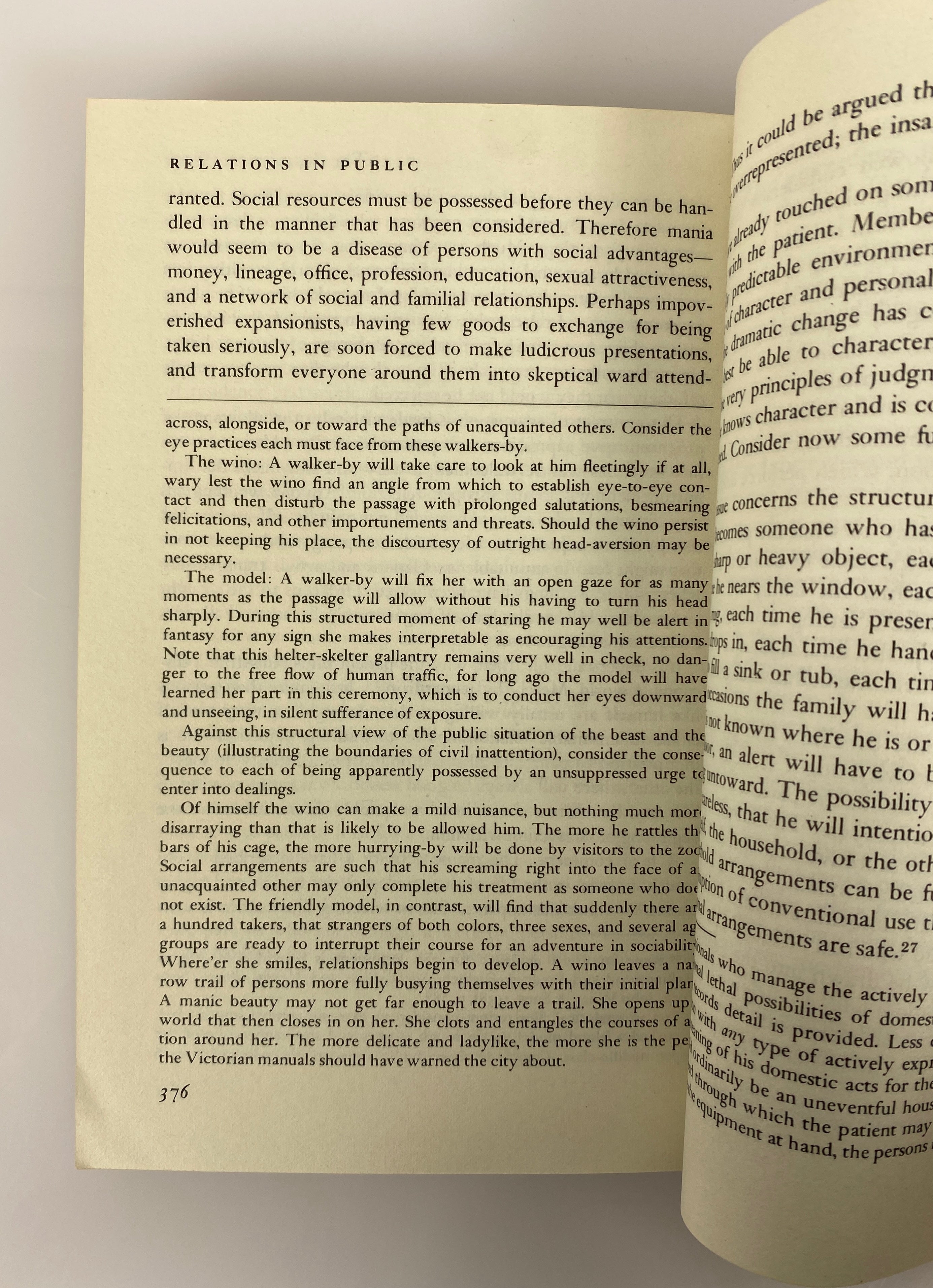 Lot of 2 Erving Goffman: Relations in Public/Frame Analysis 1972-74 SC